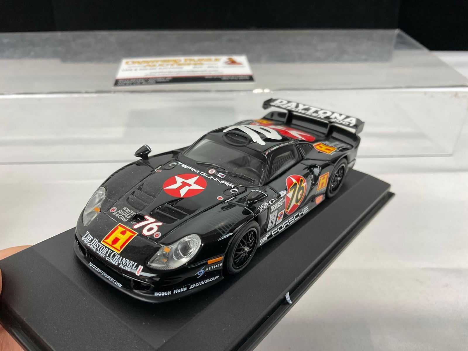2 Minichamps Porsche 911 GT3-R Daytona 2000 & 24hrs, 1 signed by Paul Newman 1/43 Scale Diecast C... - 10