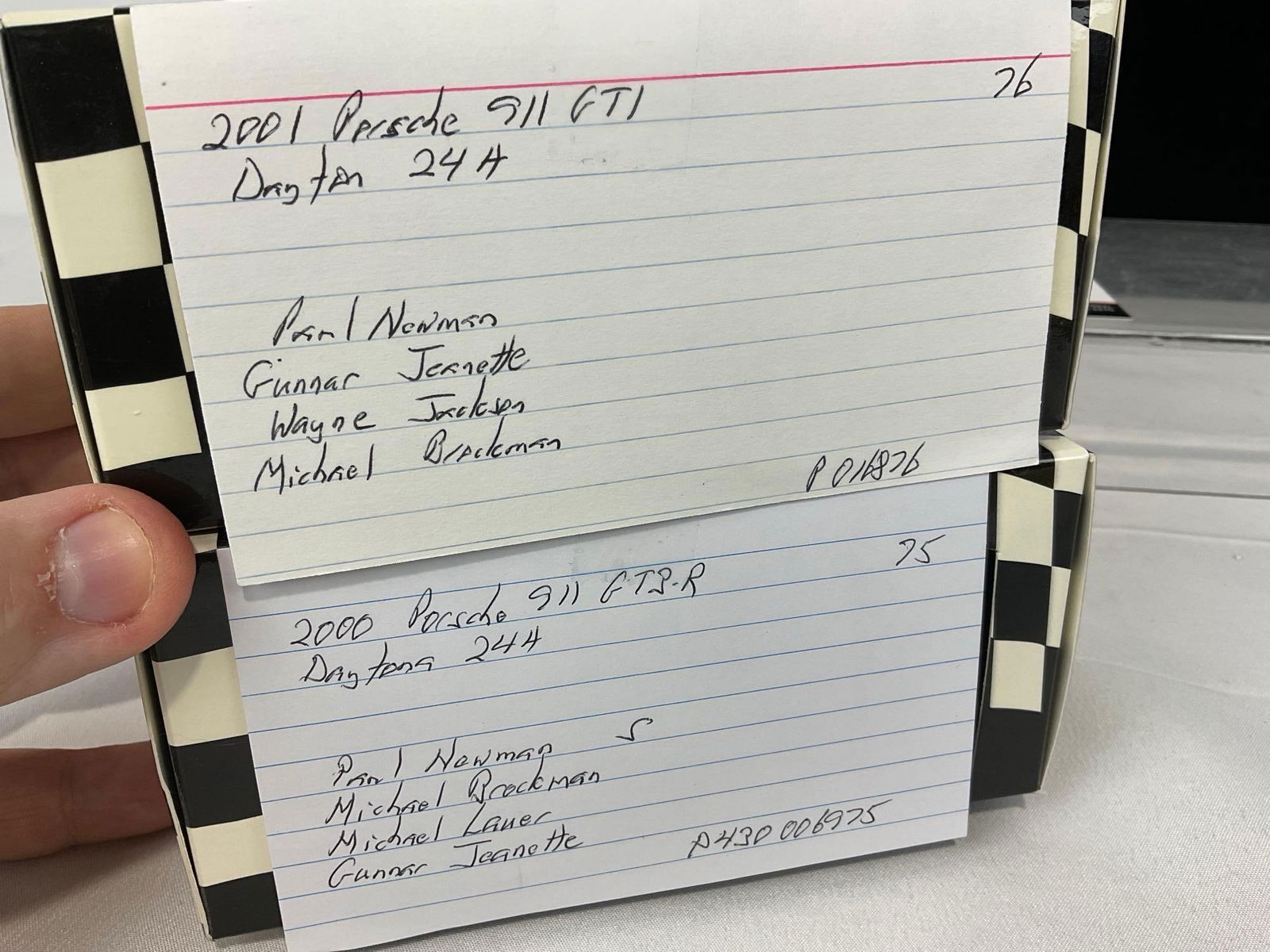 2 Minichamps Porsche 911 GT3-R Daytona 2000 & 24hrs, 1 signed by Paul Newman 1/43 Scale Diecast C... - 12