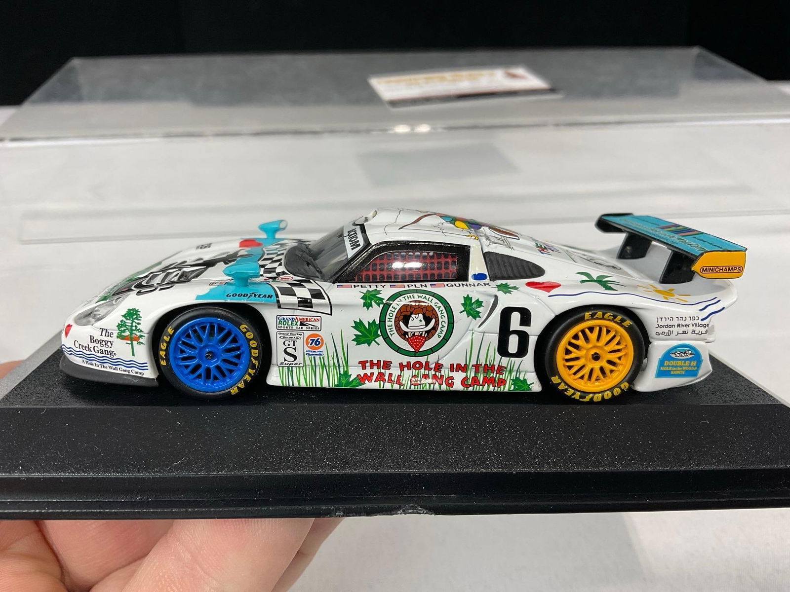 2 1/43 Scale Porsche Diecast Car Models, 1979 935 LM 24H & 2003 G-99 Bully Hill Vineyards 250 Grand - 10