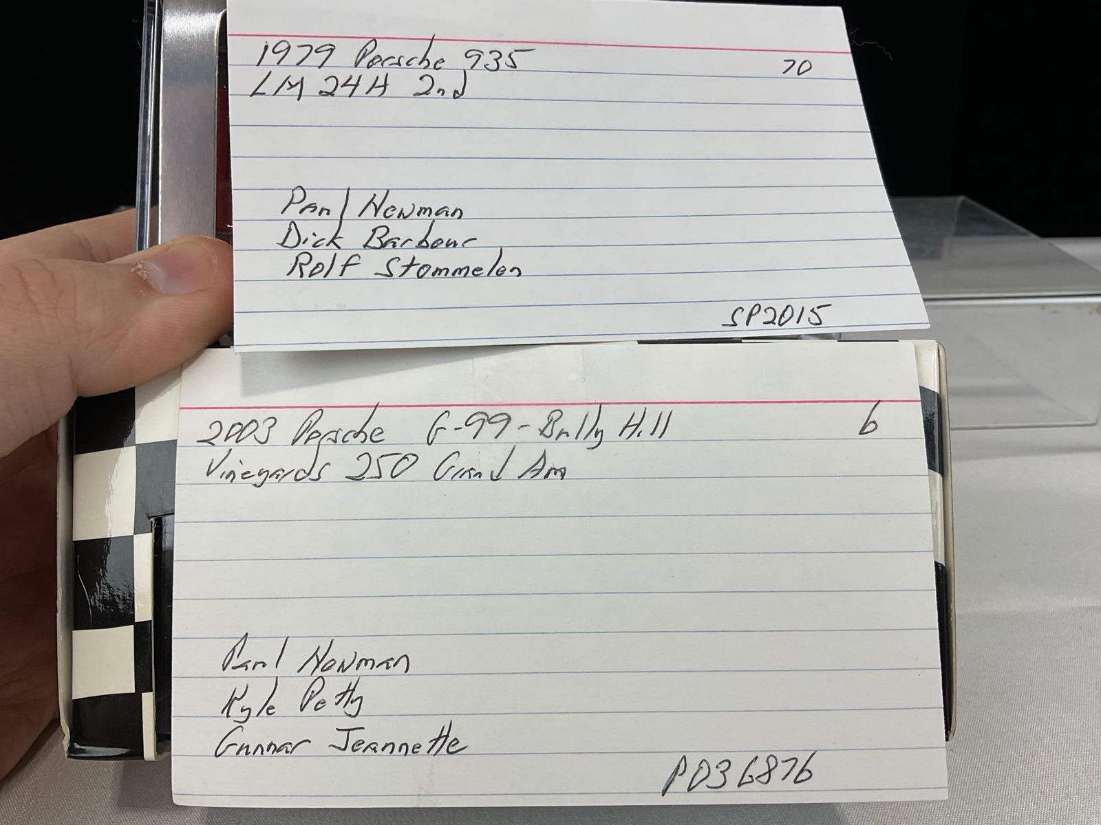 2 1/43 Scale Porsche Diecast Car Models, 1979 935 LM 24H & 2003 G-99 Bully Hill Vineyards 250 Grand - 11