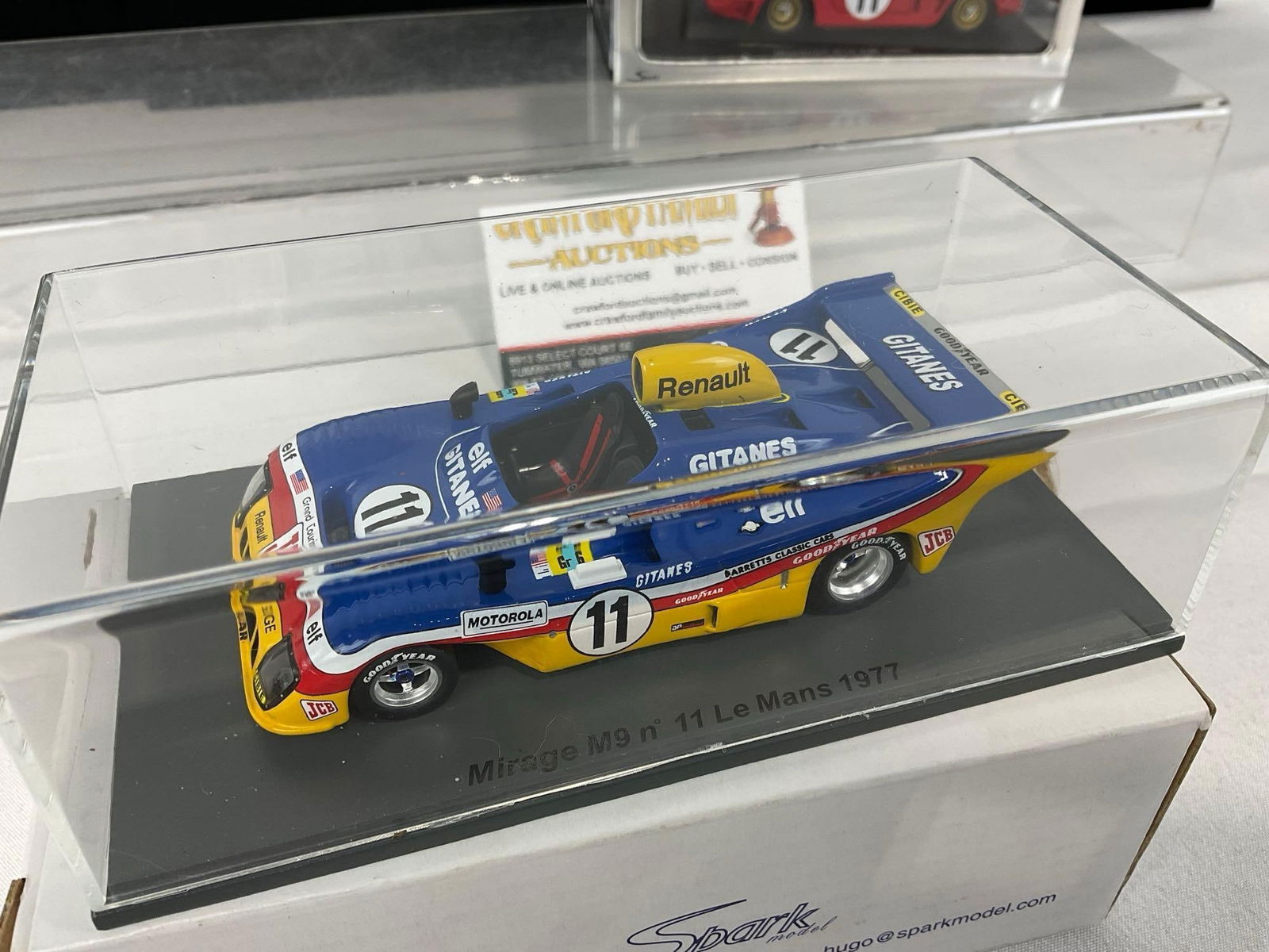 2 Spark Car Models, 1/43 Scale, Bizzarrini LM 1966 & Mirage M9 Le Mans 1977 - 2