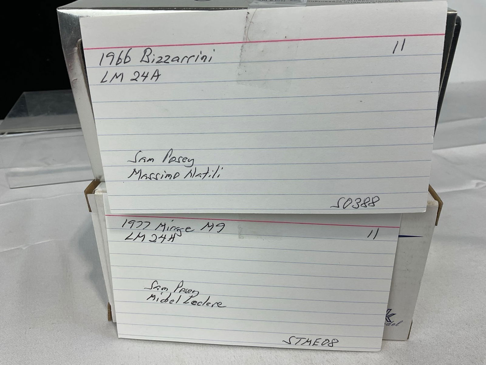 2 Spark Car Models, 1/43 Scale, Bizzarrini LM 1966 & Mirage M9 Le Mans 1977 - 9