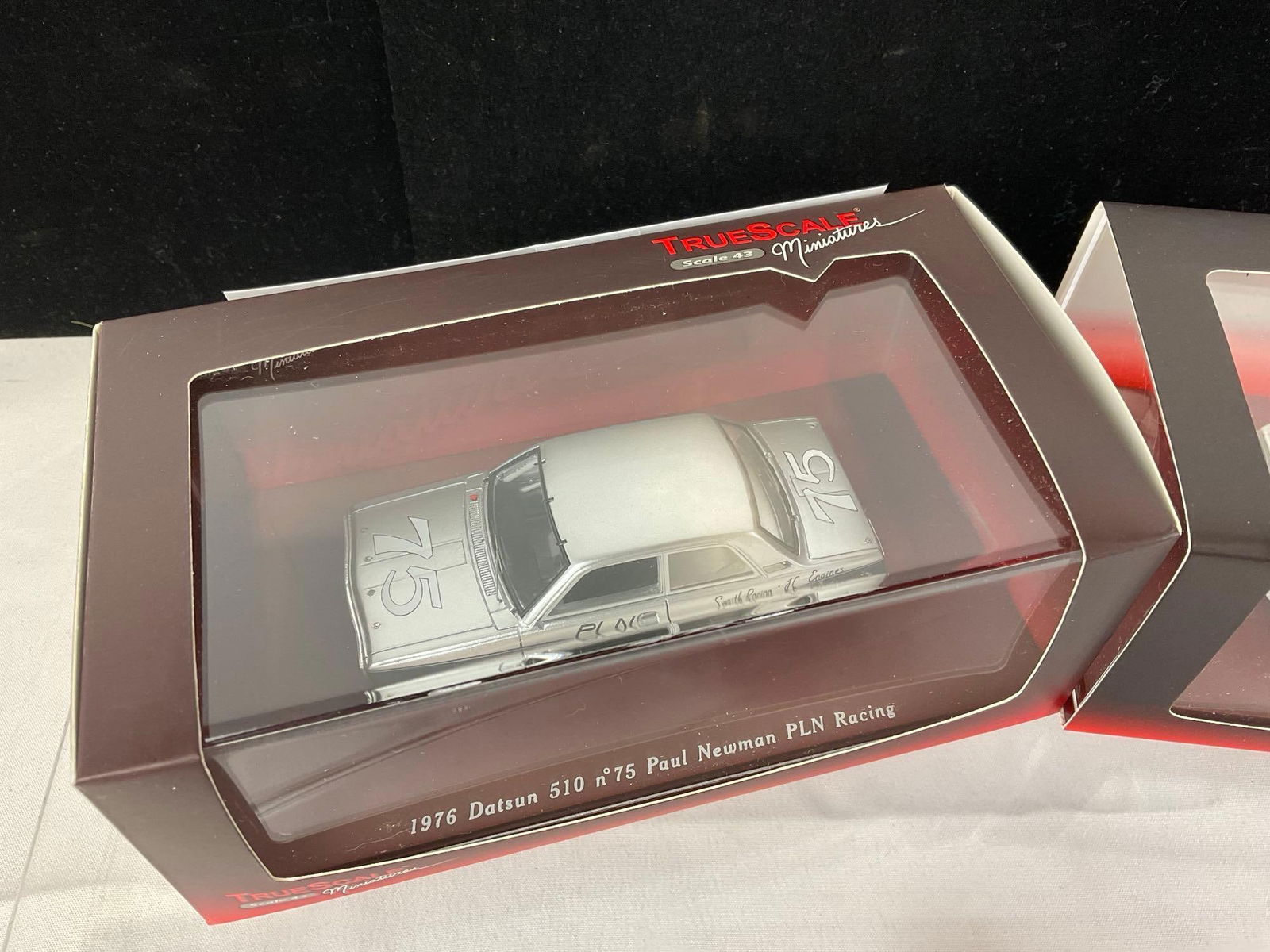 1974 Datsun 510 no75 Paul Newman & 1976 Datsun no75 Paul Newman PLN Racing, 1/43 Scale Car Models - 3