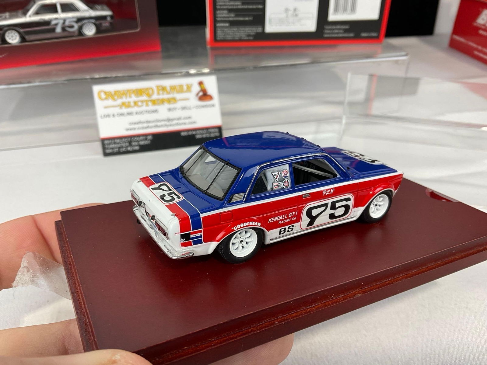 1974 Datsun 510 no75 Paul Newman & 1976 Datsun no75 Paul Newman PLN Racing, 1/43 Scale Car Models - 7