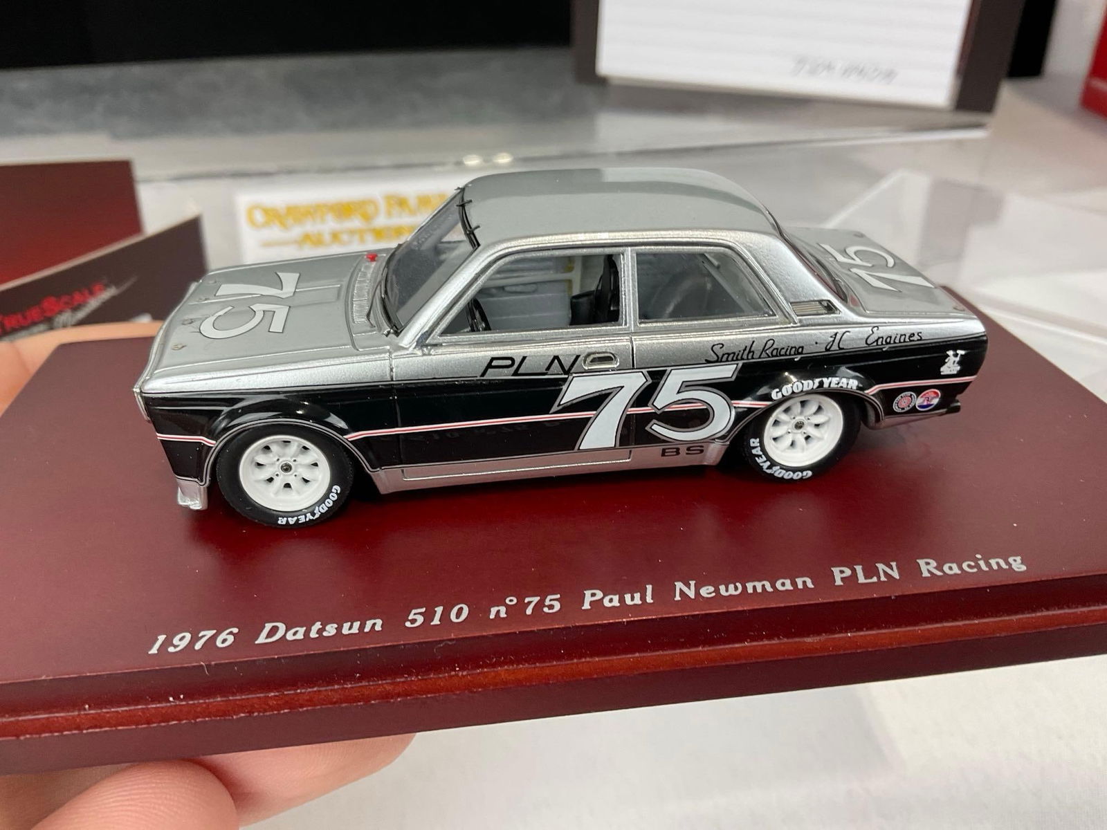 1974 Datsun 510 no75 Paul Newman & 1976 Datsun no75 Paul Newman PLN Racing, 1/43 Scale Car Models - 8