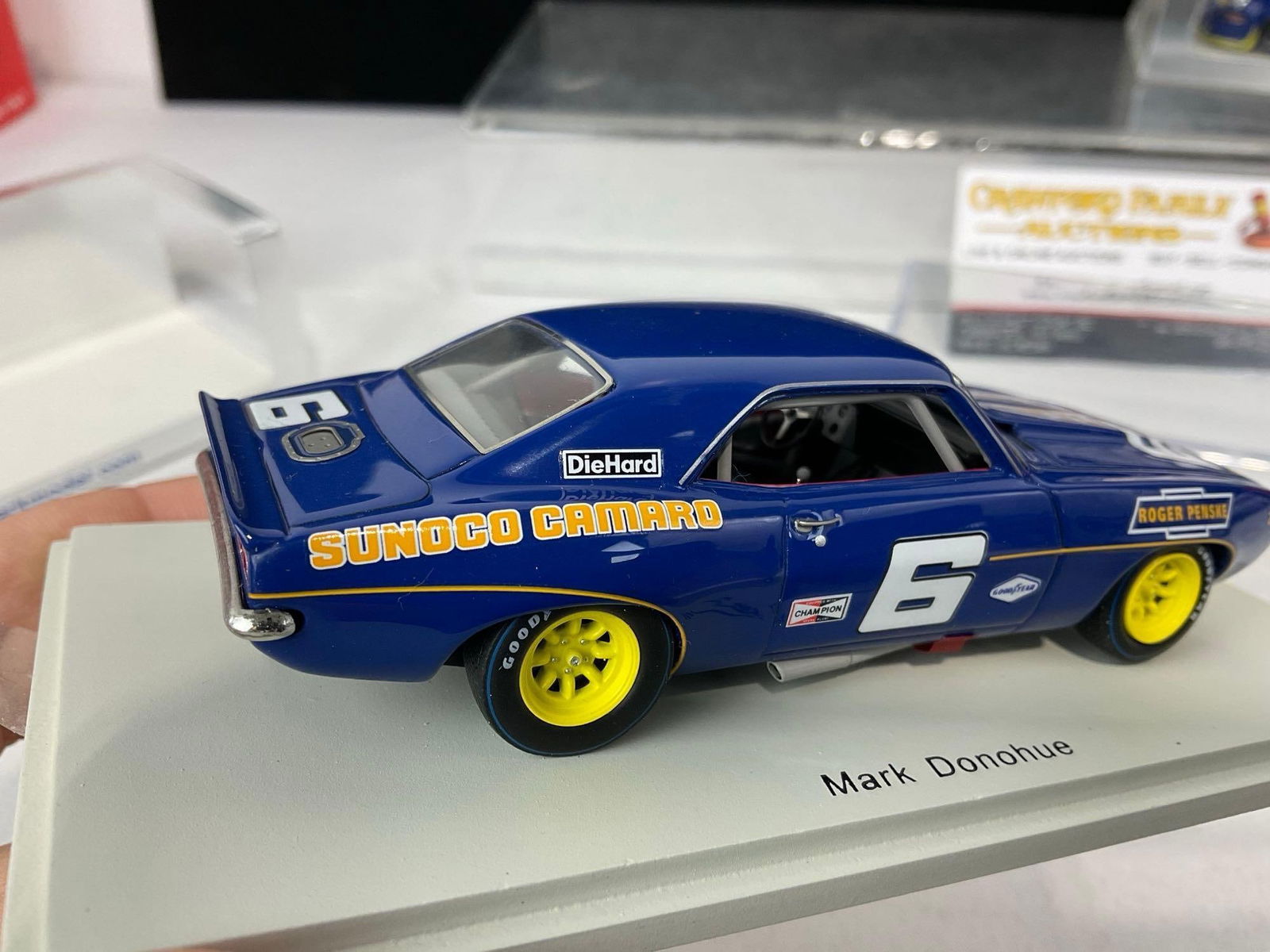 2 Spark 1/43 Scale Car Models, Porsche 911 RSR 2.8 1973 & Chevy Camaro Z.28 #6 Winner Trans Am 1969 - 6