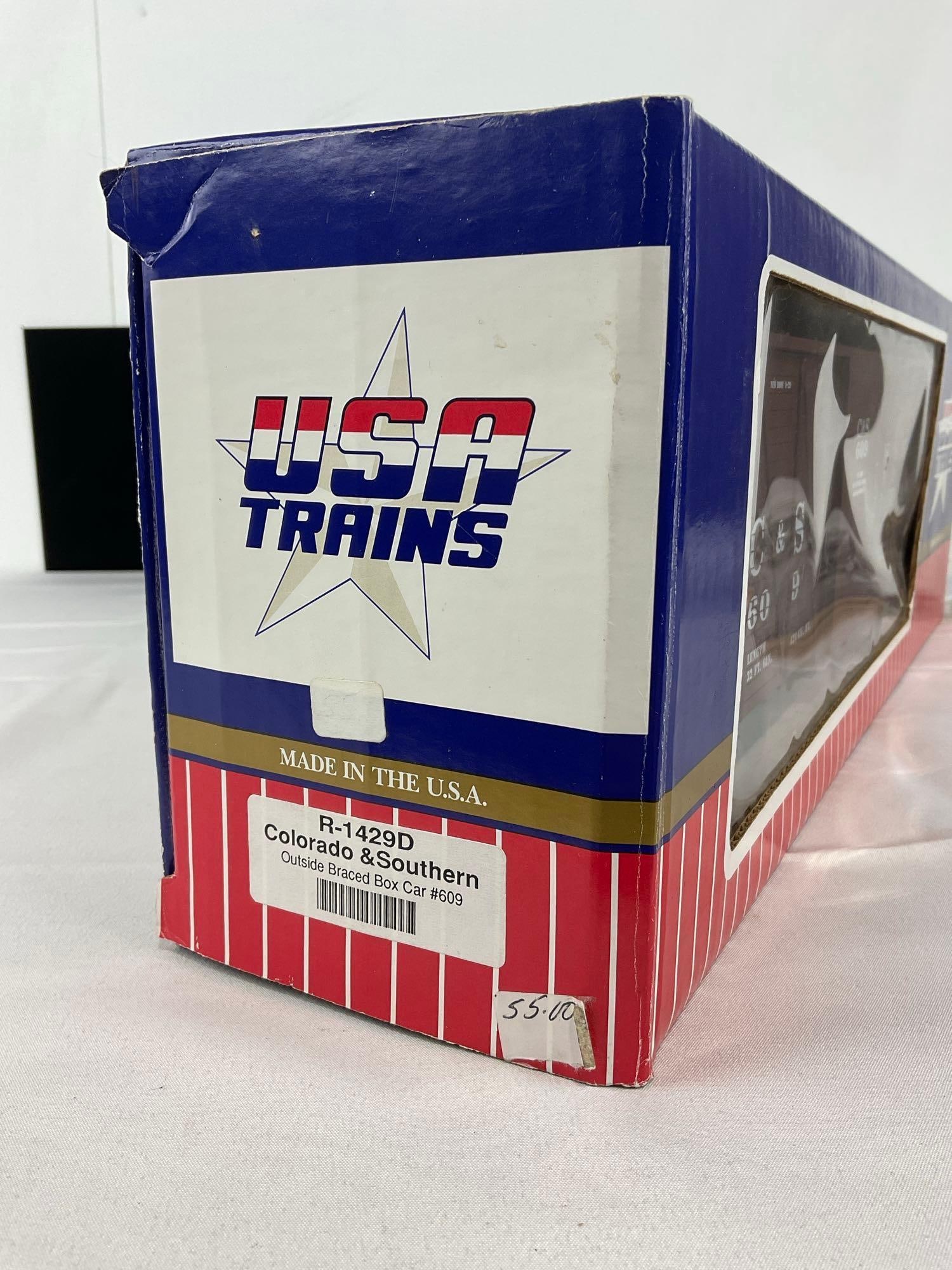 G Scale Model Train USA Trains R-1429D Colorado & Southern Outside Braced Box Car #609 in box - 3