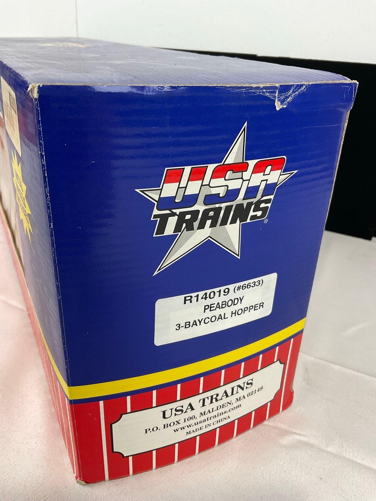 G Scale Model Train USA Trains R14019 Peabody 3-Baycoal Hopper #6633 in box - 2