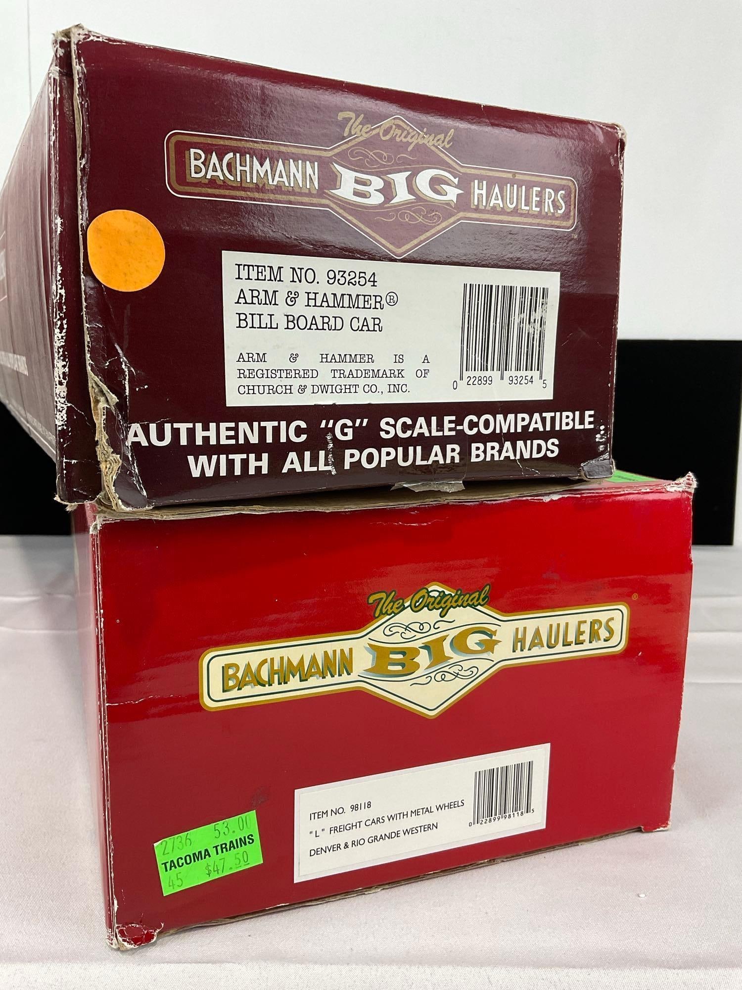 Pair of Bachmann Big Haulers G-Scale Trains, #93254 Arm & Hammer #98118 Denver & Rio Grande Western - 4