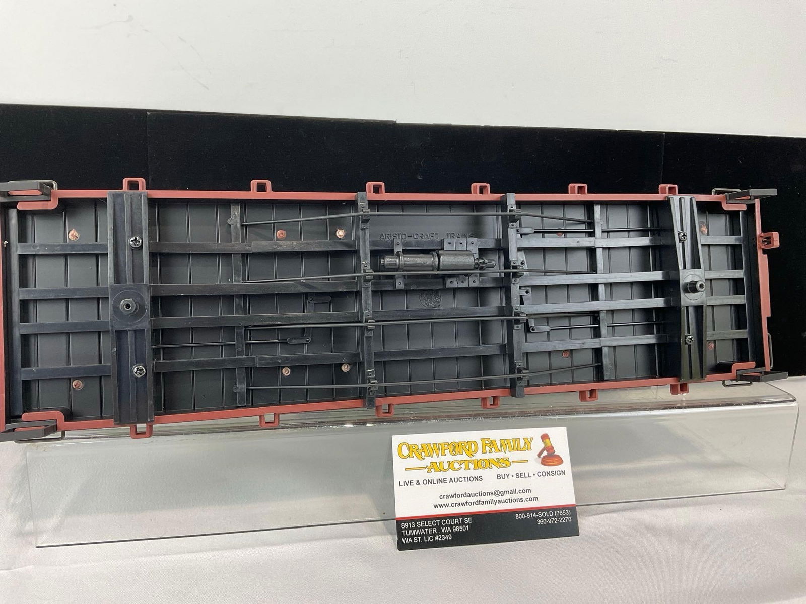 Aristo Craft Trains Flat Car w/Cable Reel Load G Scale Model Train, ART86401 Colorado & Southern - 5