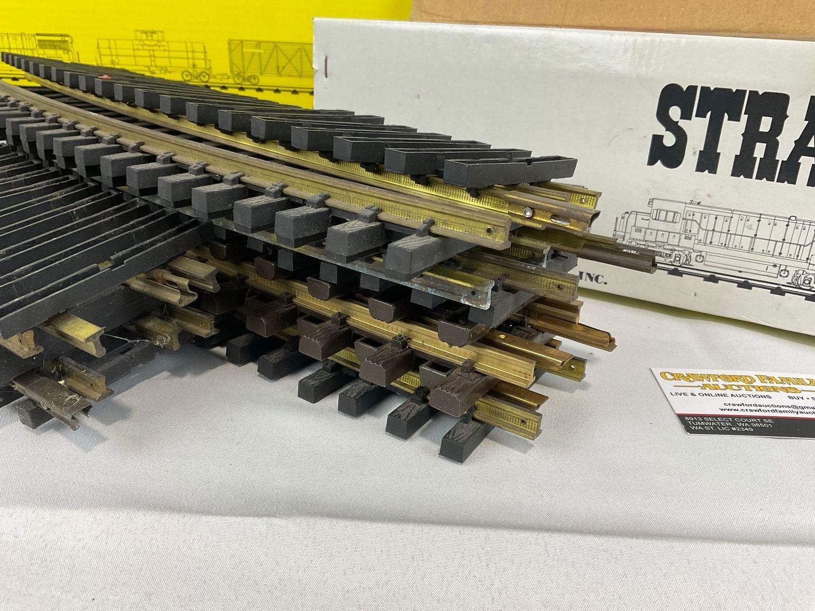 G Scale Model Train Tracks, in three boxes, 12 Curved, 16 Straight & 1x 19.5 Crossover piece - 3
