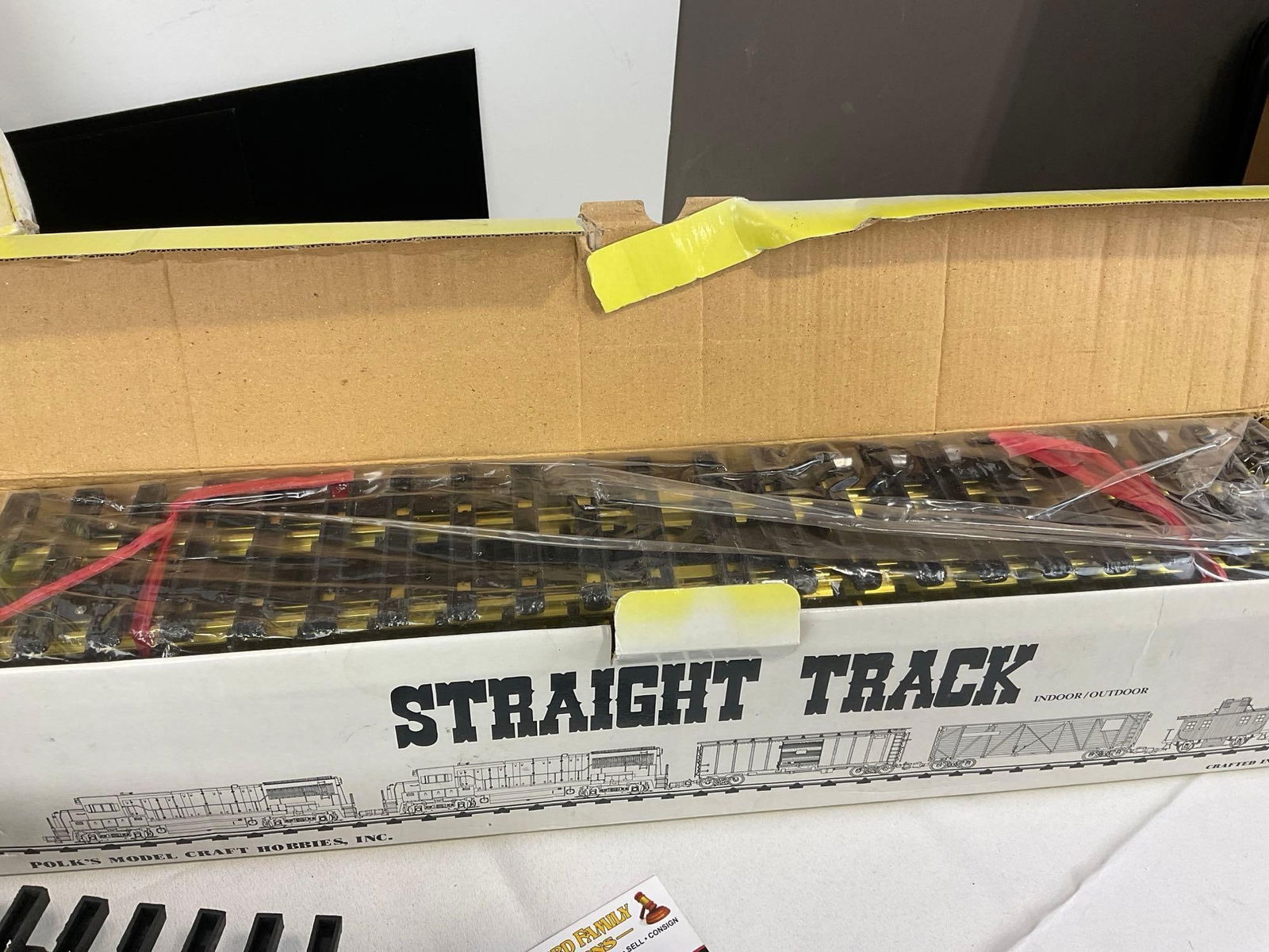 G Scale Model Train Tracks, in three boxes, 12 Curved, 16 Straight & 1x 19.5 Crossover piece - 4