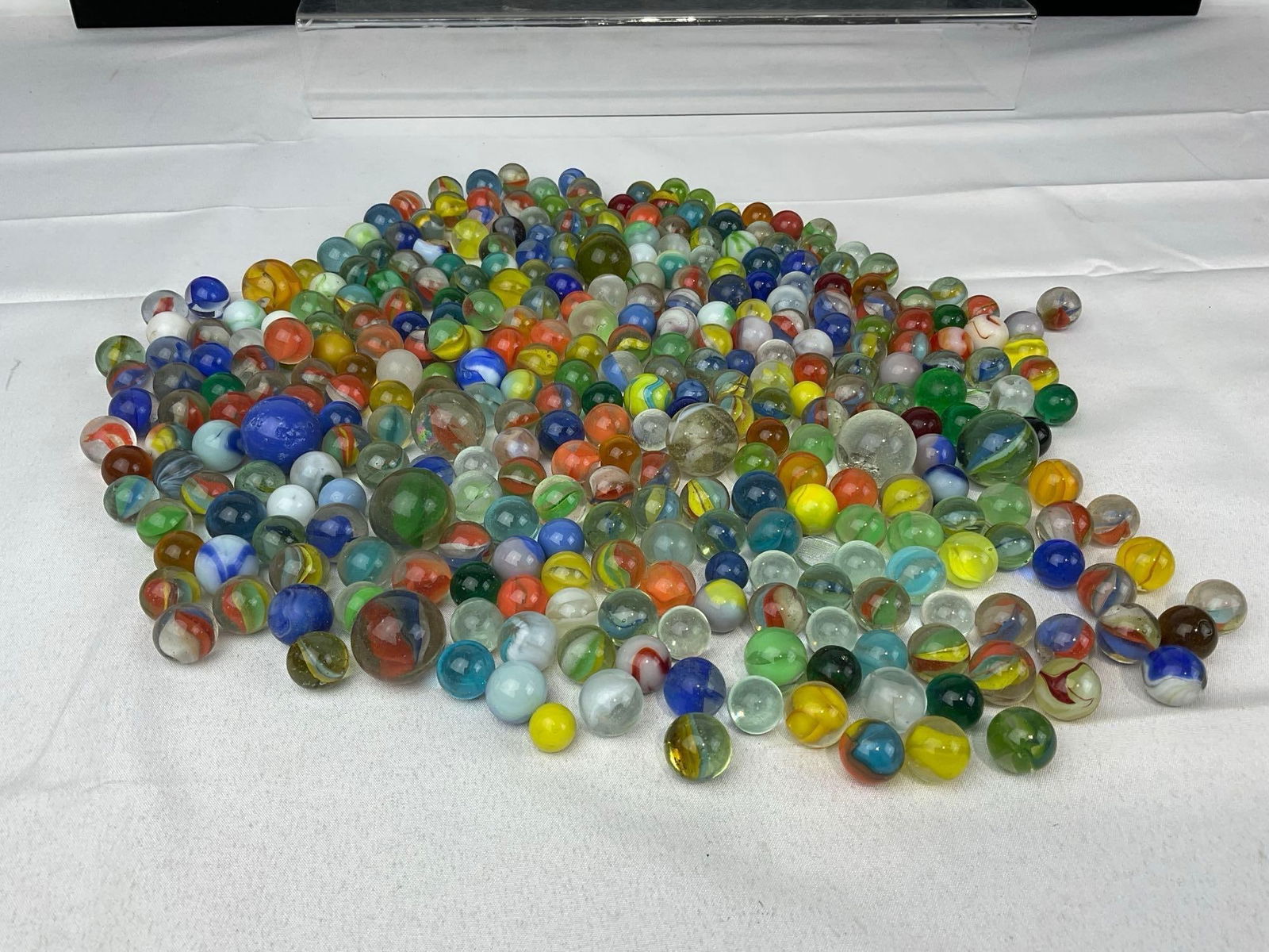 Collection of 1950s and older Marbles, many styles & colors, Small & Large - 2