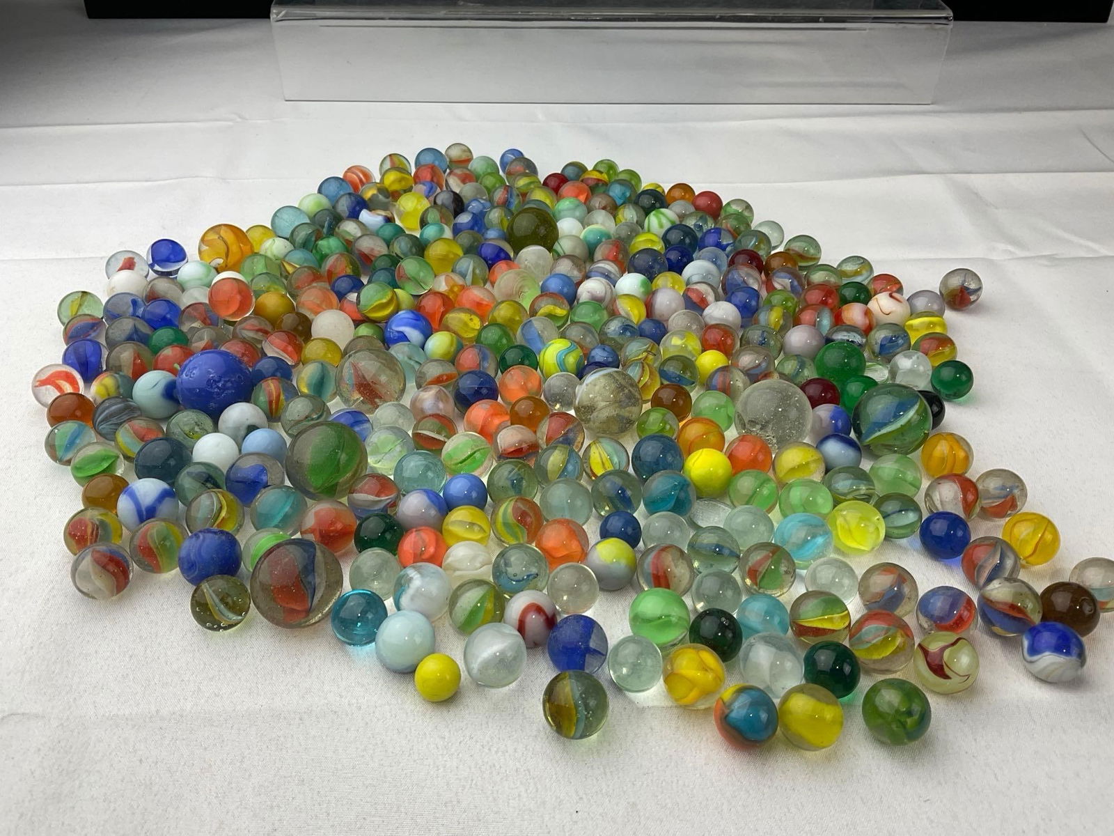 Collection of 1950s and older Marbles, many styles & colors, Small & Large - 4