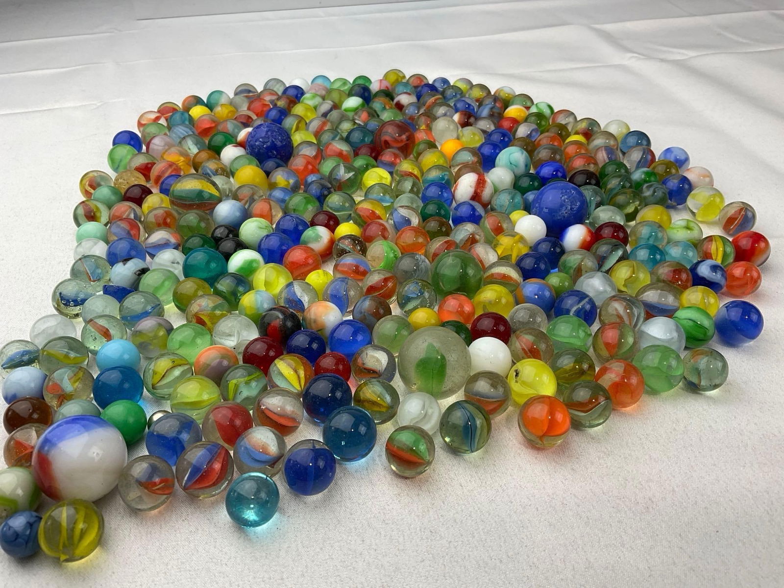 Collection of 1950s and older Marbles, many styles & colors, Small & Large - 3