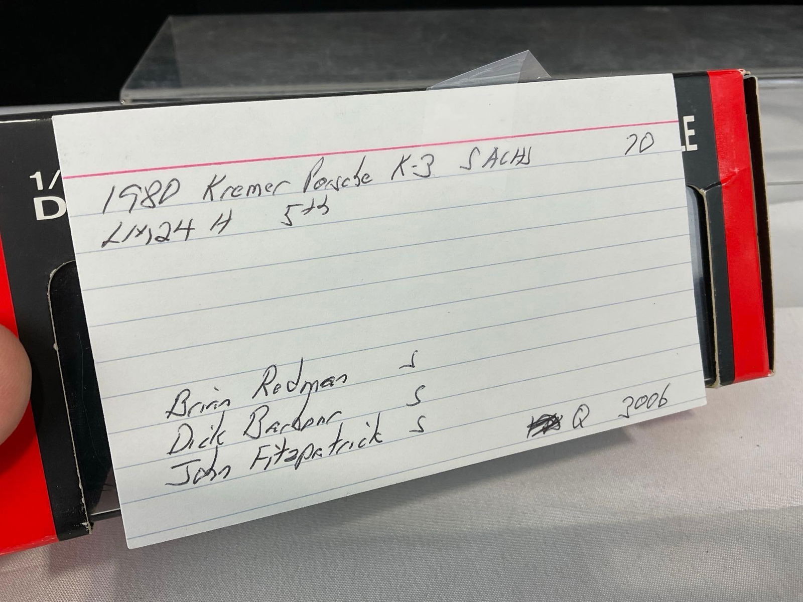 Rare Quartzo 3x Signed Redman, Barbour & Fitzpatrick, 1980 Porsche K-3 1/43 Scale Diecast Car Model - 10