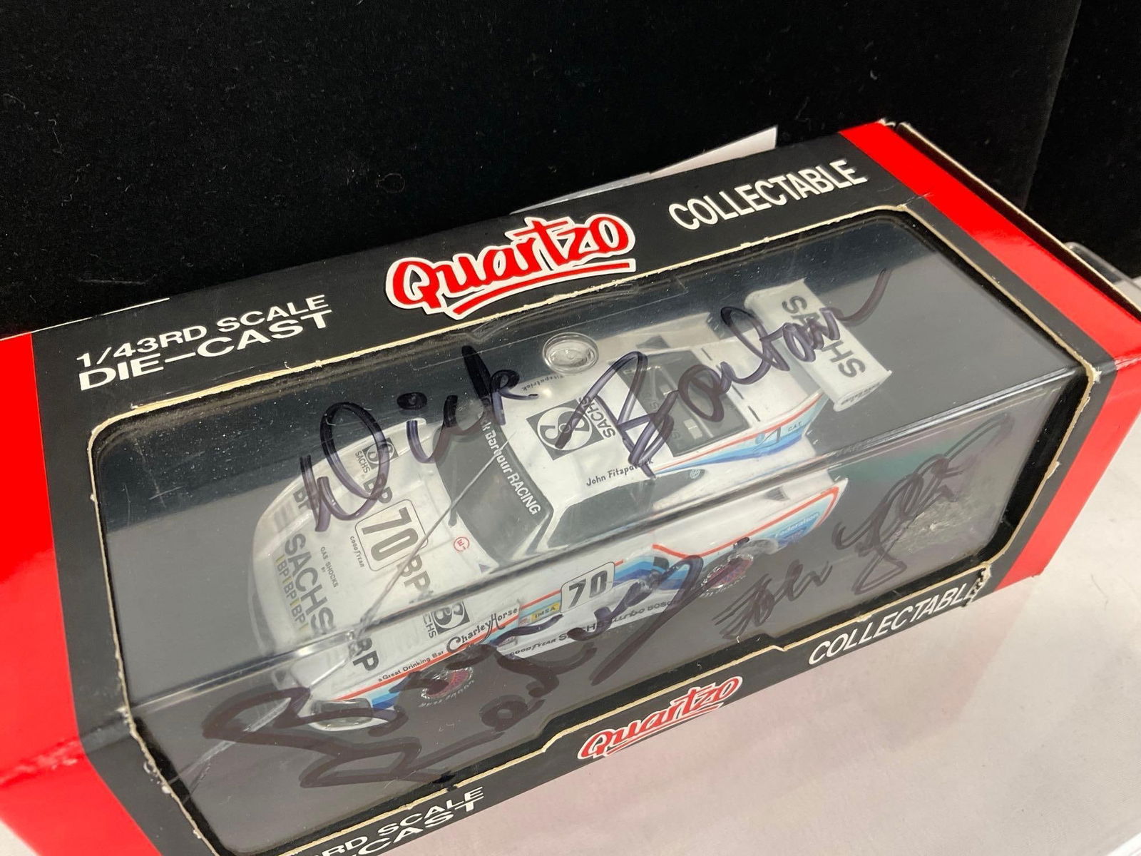 Rare Quartzo 3x Signed Redman, Barbour & Fitzpatrick, 1980 Porsche K-3 1/43 Scale Diecast Car Model - 2