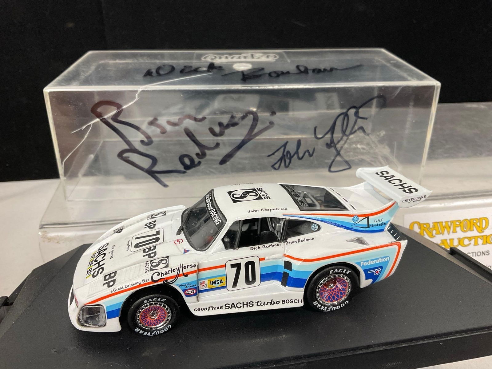 Rare Quartzo 3x Signed Redman, Barbour & Fitzpatrick, 1980 Porsche K-3 1/43 Scale Diecast Car Model - 5