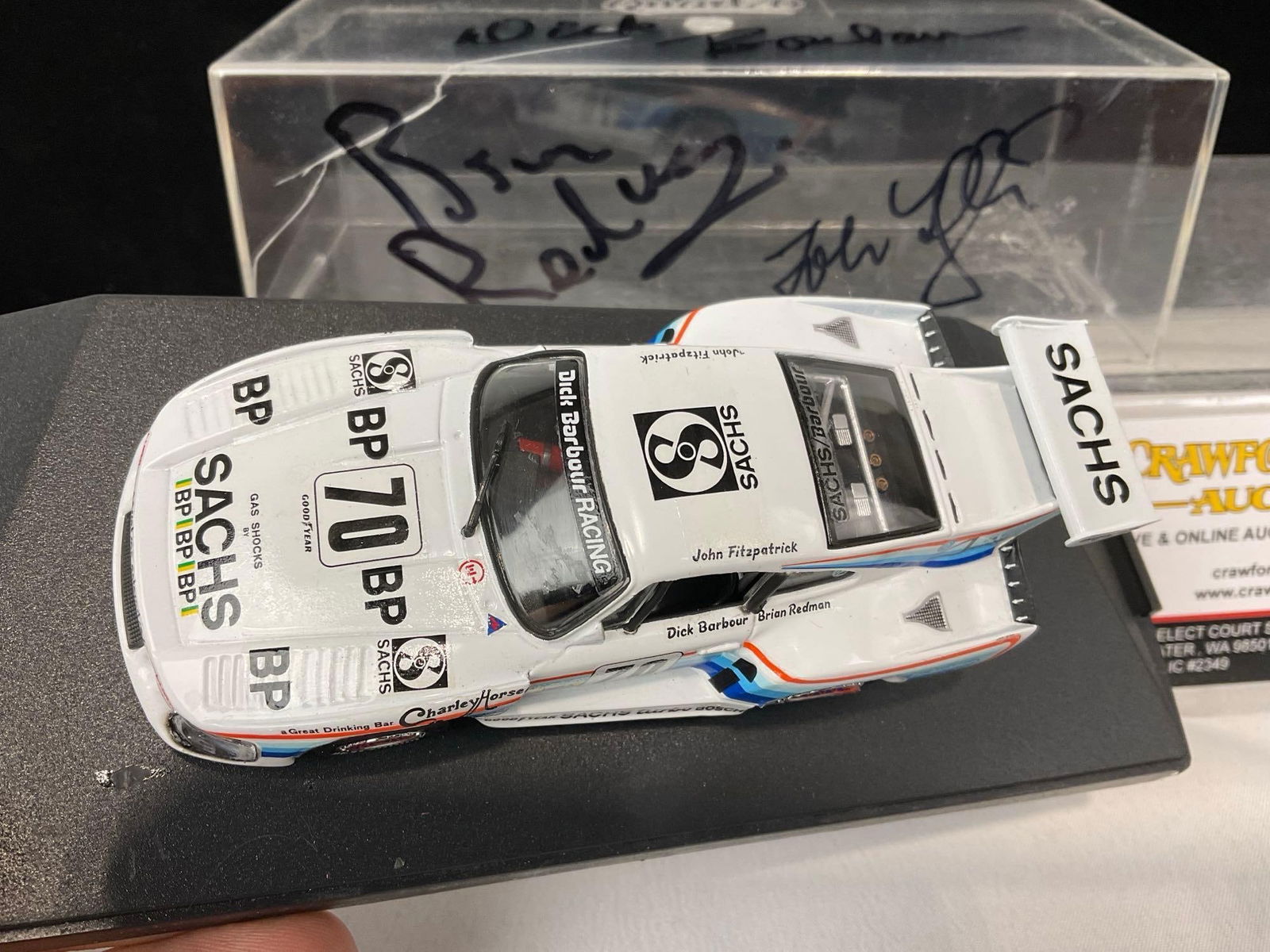 Rare Quartzo 3x Signed Redman, Barbour & Fitzpatrick, 1980 Porsche K-3 1/43 Scale Diecast Car Model - 6