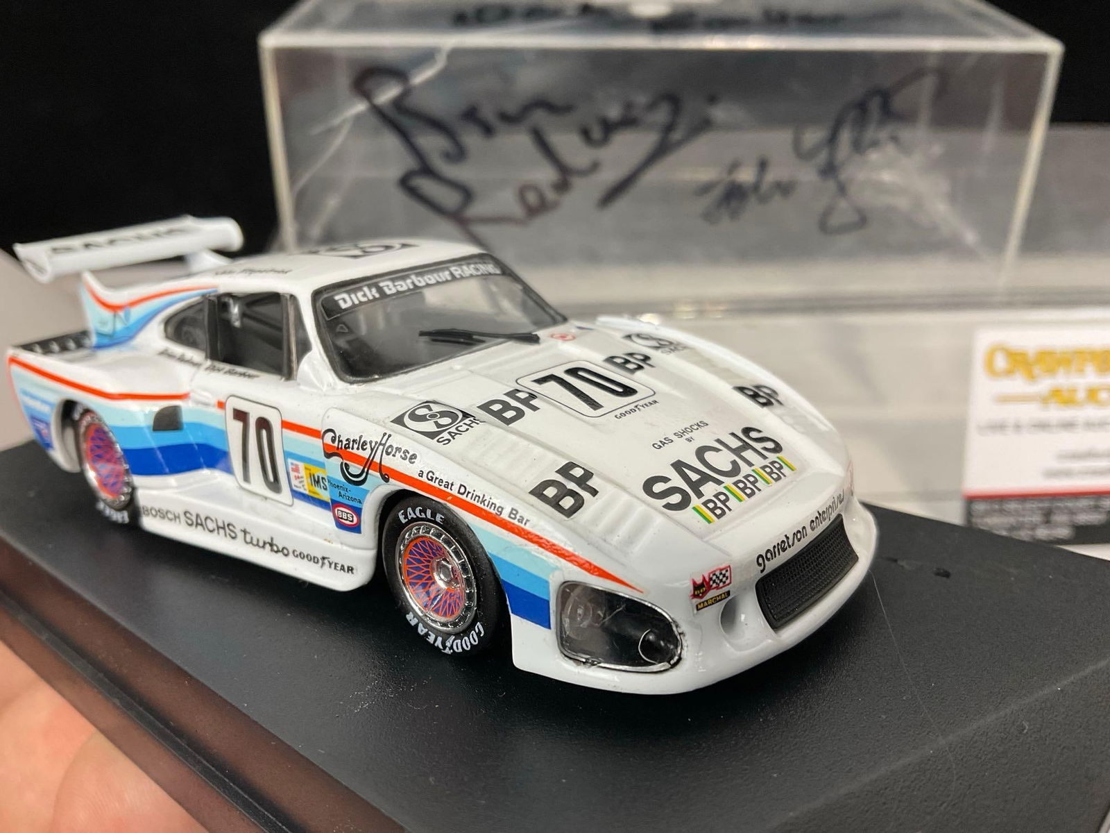 Rare Quartzo 3x Signed Redman, Barbour & Fitzpatrick, 1980 Porsche K-3 1/43 Scale Diecast Car Model - 8