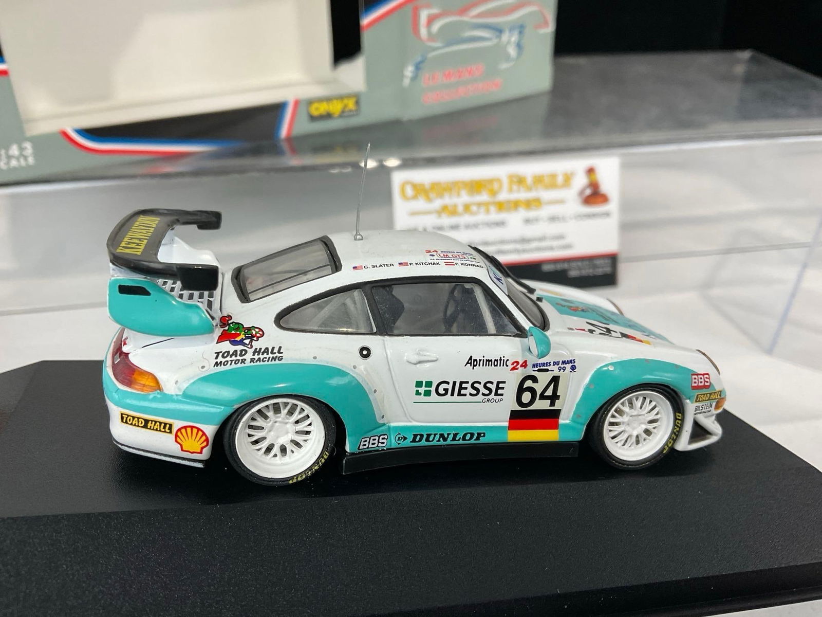 Onyx & Spark Porsche 911 1/43 Scale Diecast Car Models, 1993 Carrera 2 Cup LM & 1999 GT2 LM 24H - 9