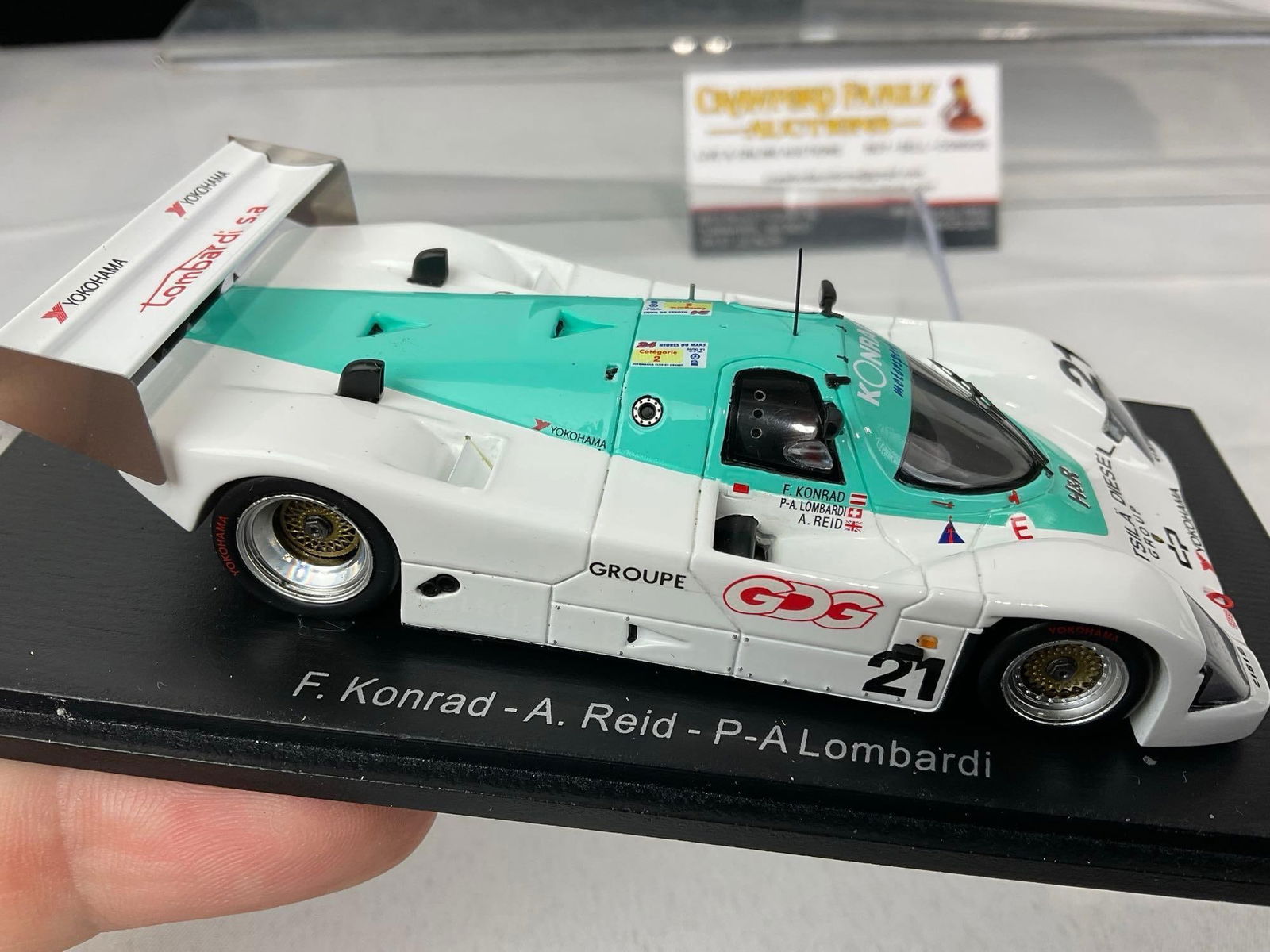 Pair of 1989 & 1991 Porsche 962 1/43 Scale Diecast Car Models, Franz Konrad Le Mans 24H - 4