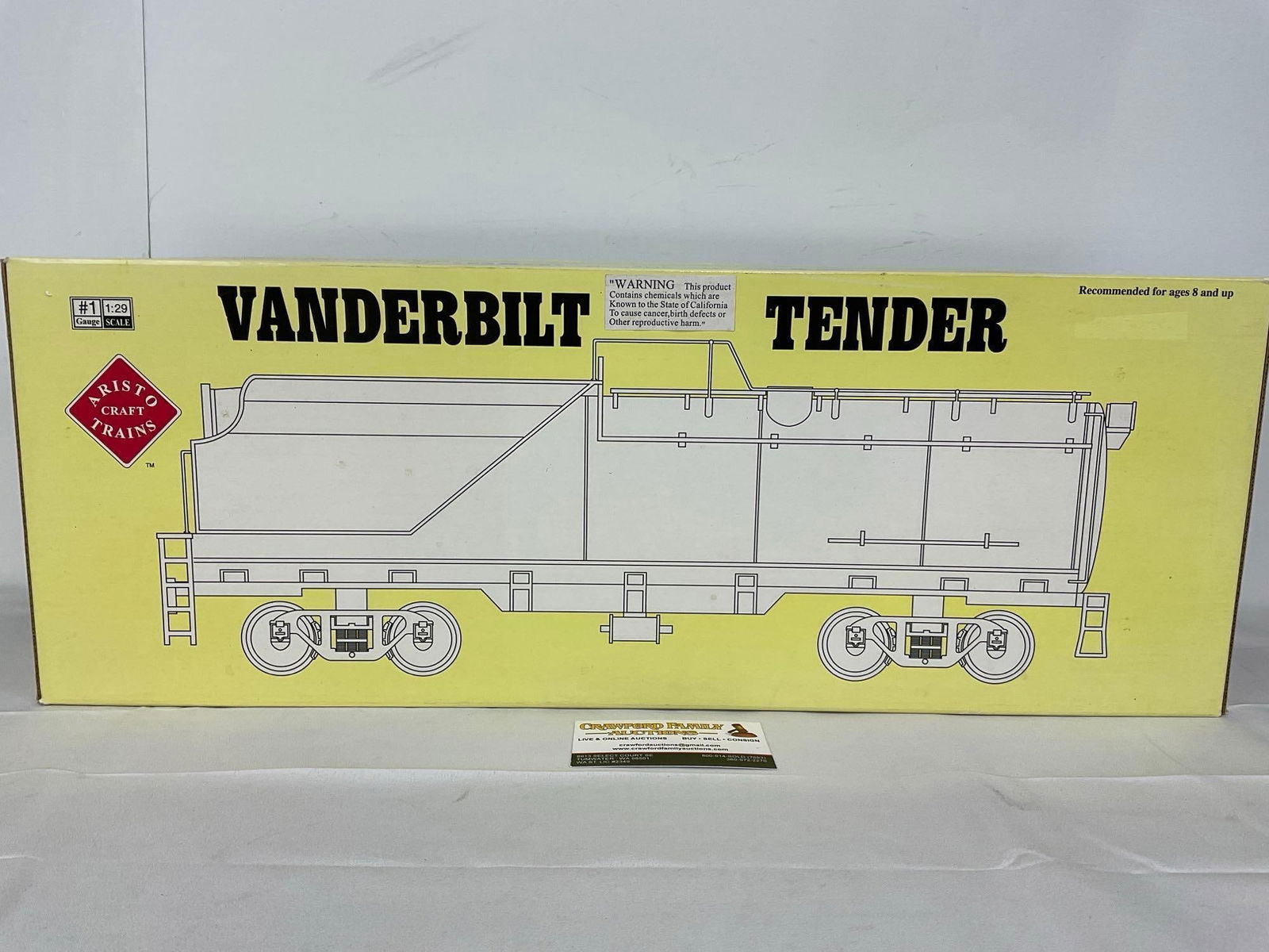 Aristo Craft Trains Vanderbilt Tender Coal Tender ART21408 Union Pacific #2897 G Scale in box - 2