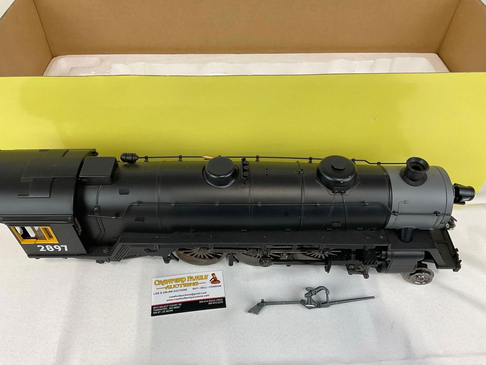 Aristo Craft Trains, 4-6-2 Pacific Steam Locomotive G Scale Model #21408 2897, in box - 3