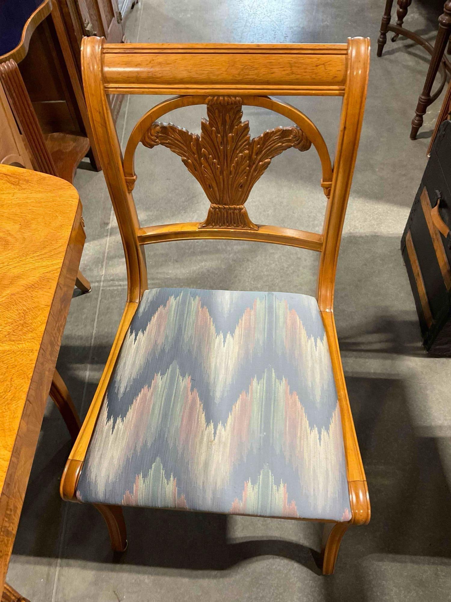 Stunning Brazilian Walnut Expandable Dining Table w/ 6 Chairs & 2 Leaves. Excellent Cond. - 6