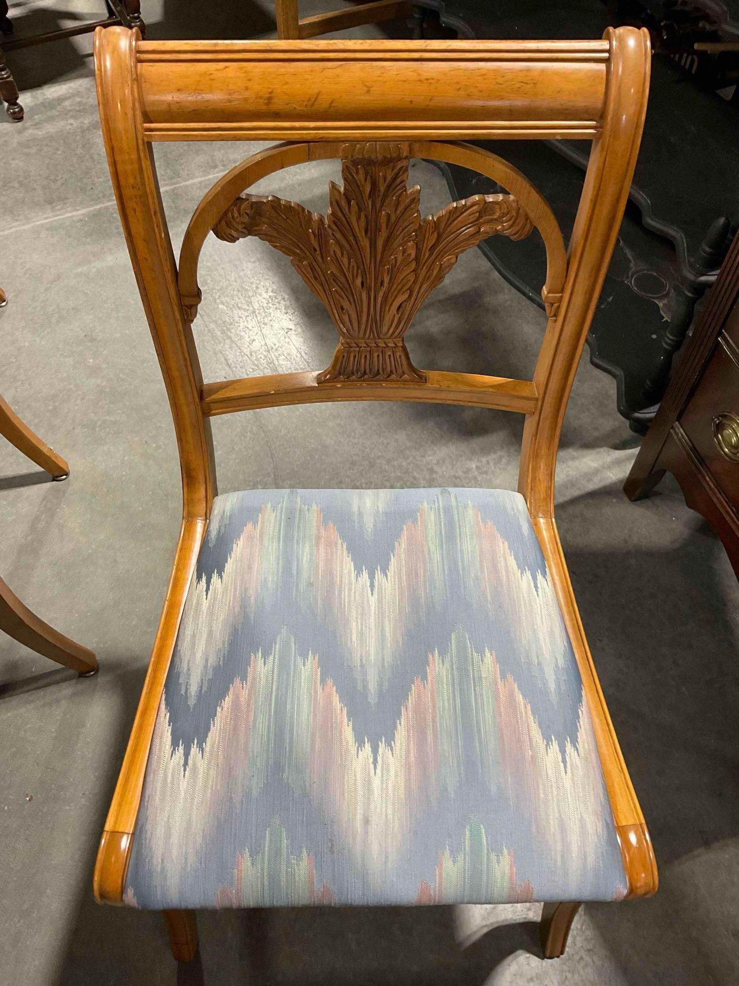 Stunning Brazilian Walnut Expandable Dining Table w/ 6 Chairs & 2 Leaves. Excellent Cond. - 8