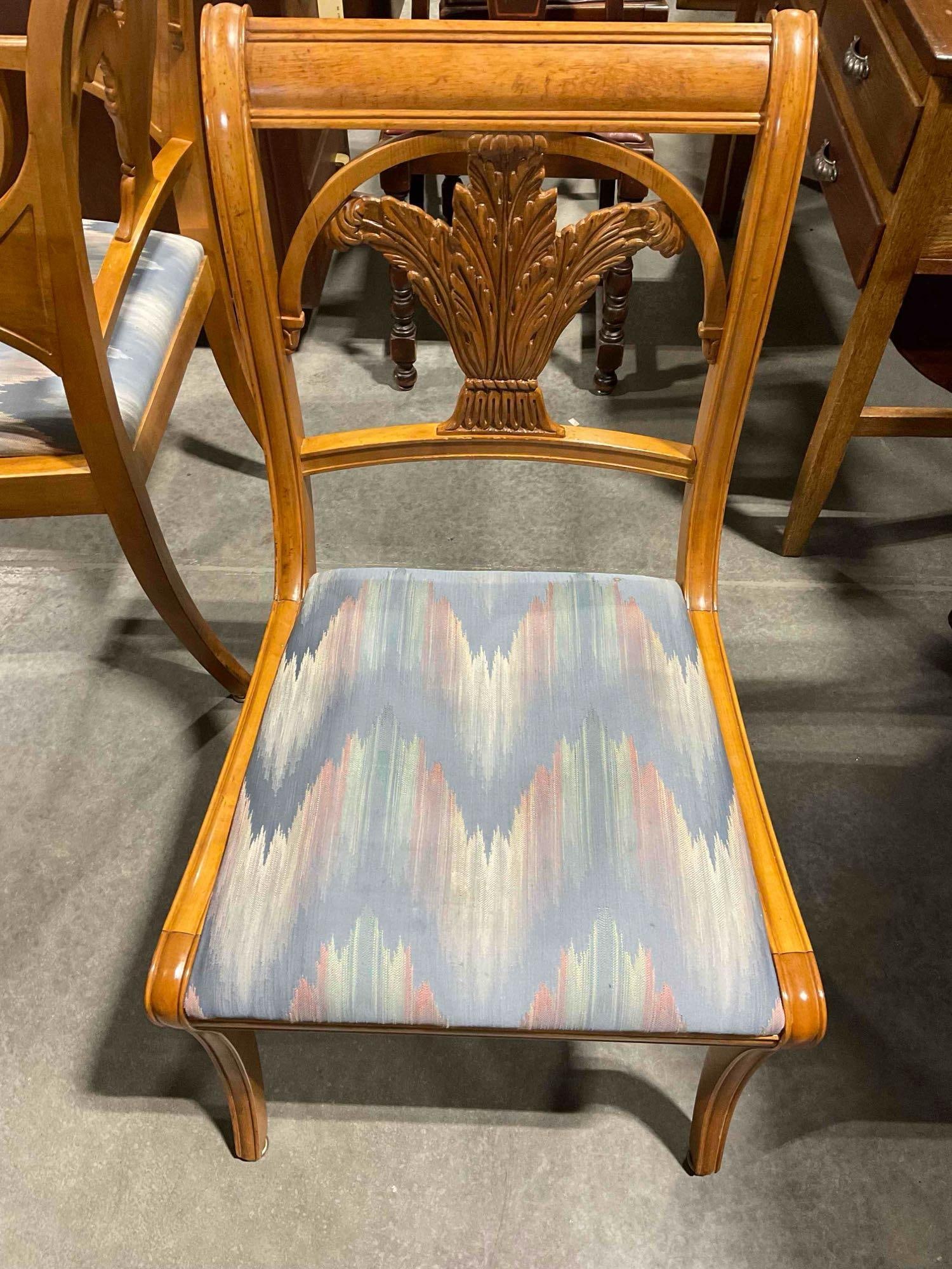 Stunning Brazilian Walnut Expandable Dining Table w/ 6 Chairs & 2 Leaves. Excellent Cond. - 9