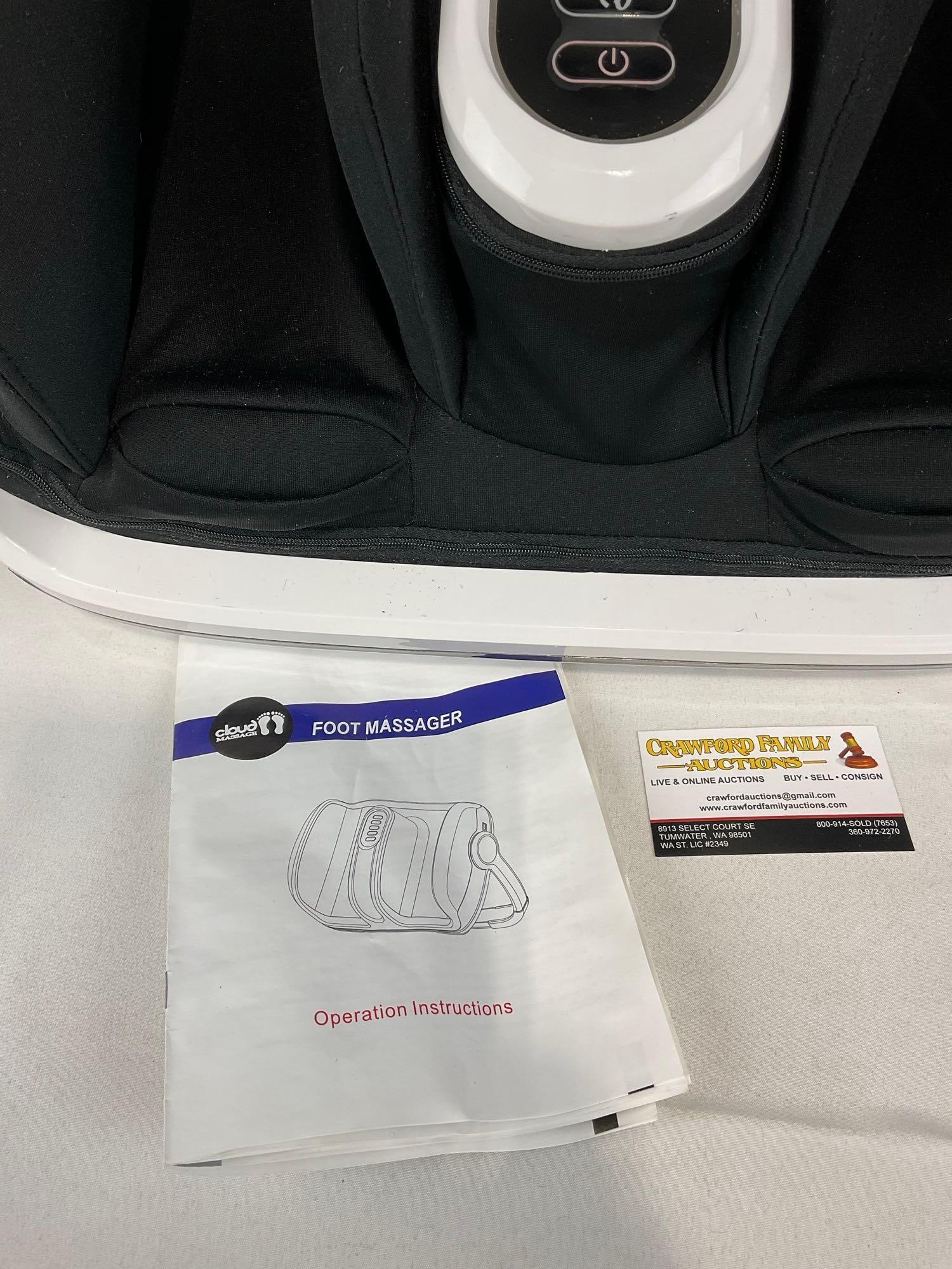 Cloud Massage Foot Massager, tested & working, 10h x 21w x 17d inches - 2