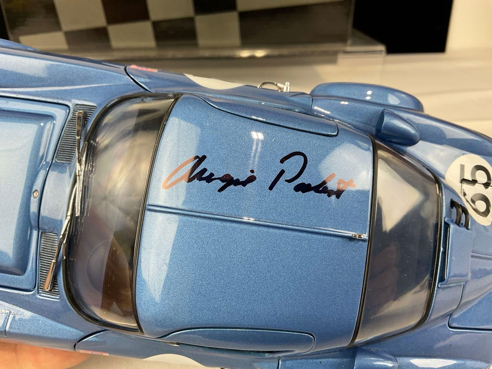 Racing Legends 1963 Corvette Grand Sport Coupe Signed by Augie Pabst, 1/18 Scale Diecast Car Model - 7