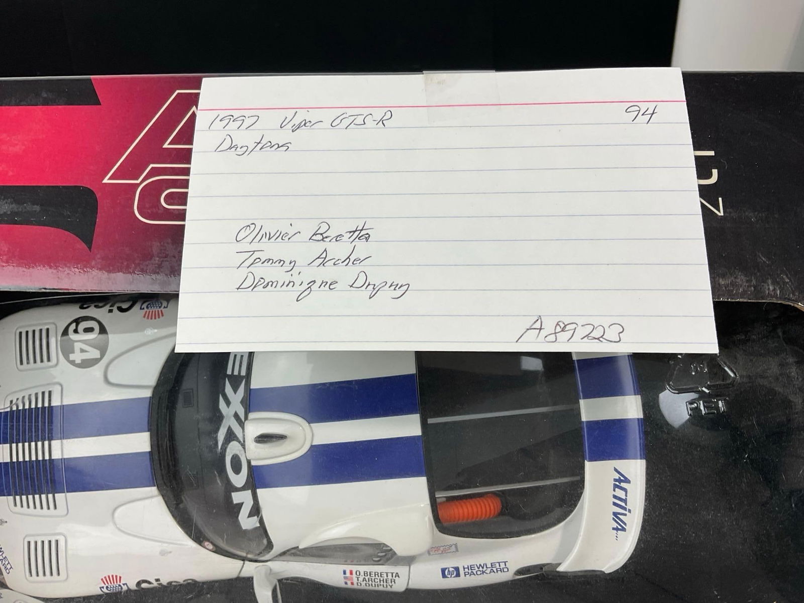 AutoArt 1997 Dodge Viper GTS-R #94 1/18 Scale Diecast Car Model orig box - 8