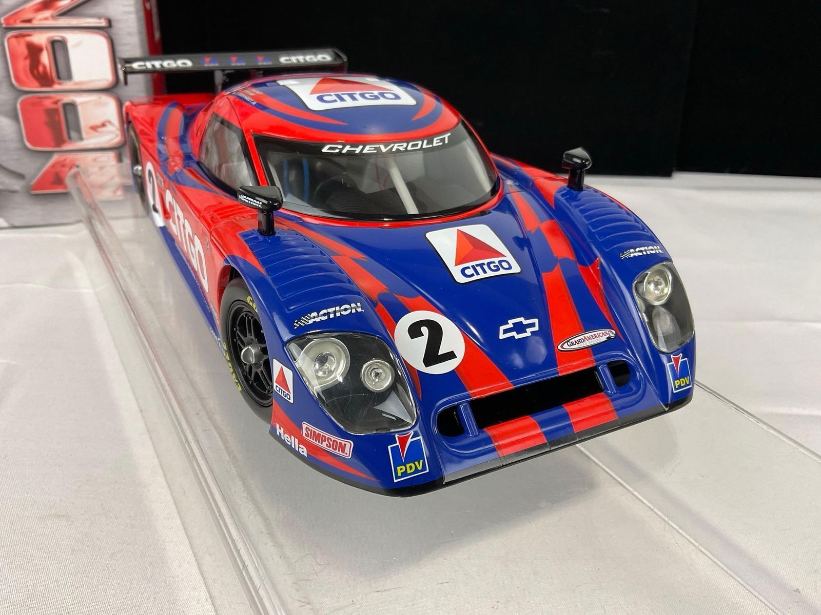 Action Racing Chevy Proto DP03 2004 Signed by Andy Wallace, 1/18 Scale Diecast Car Model orig box - 5