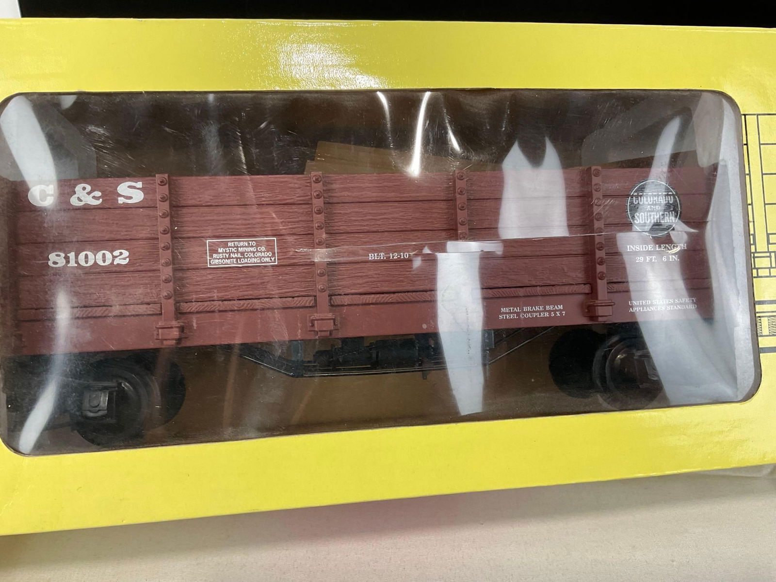 Aristo Craft Trains G Scale Model Train Colorado & Southern 81002 Wood Gondola in box - 2