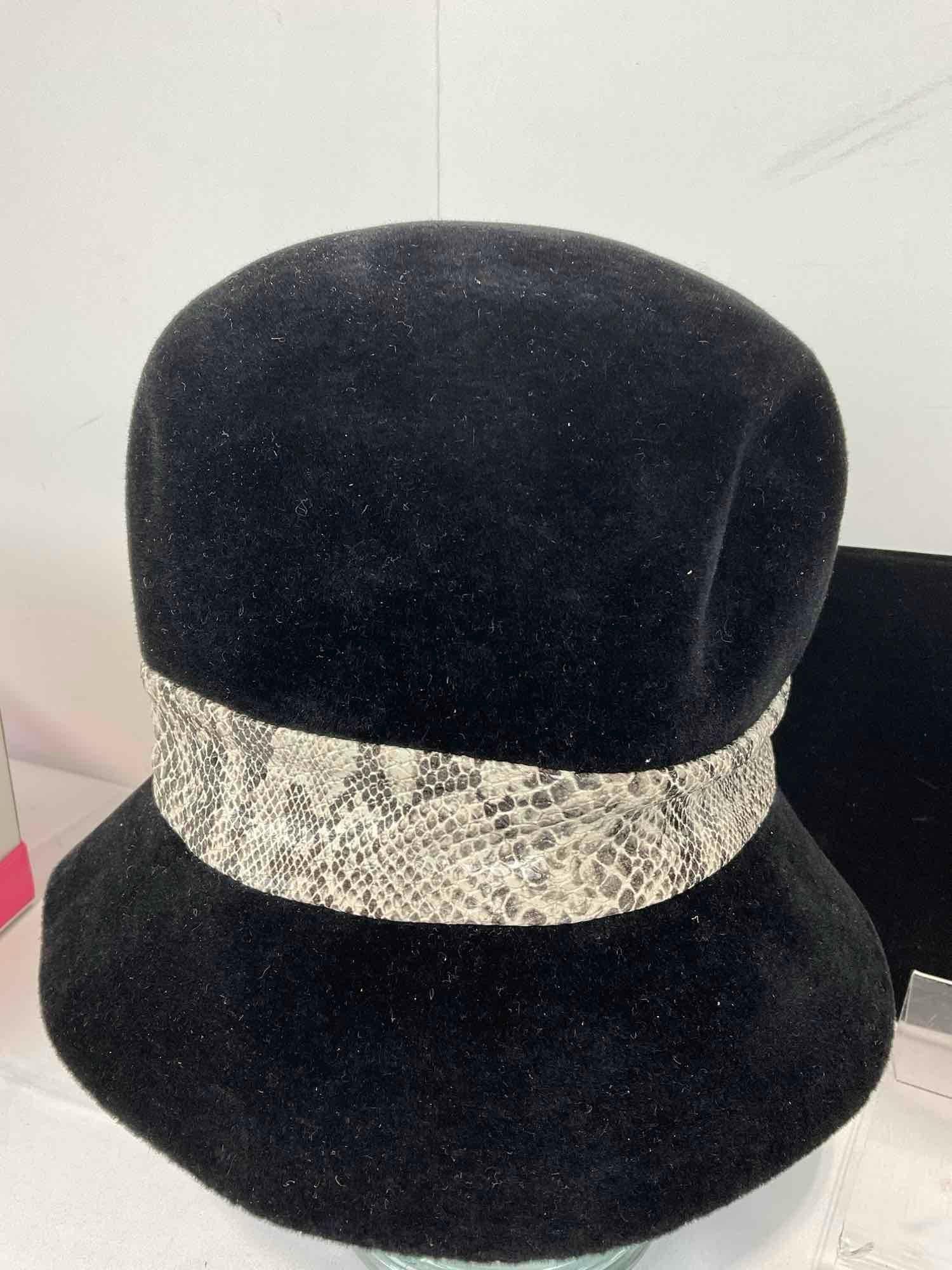 Plaid Dobbs Fedora Hat Size 7 1/2 & Sears Millinery, Corona made in Italy, Cloche Style Hat in box - 6