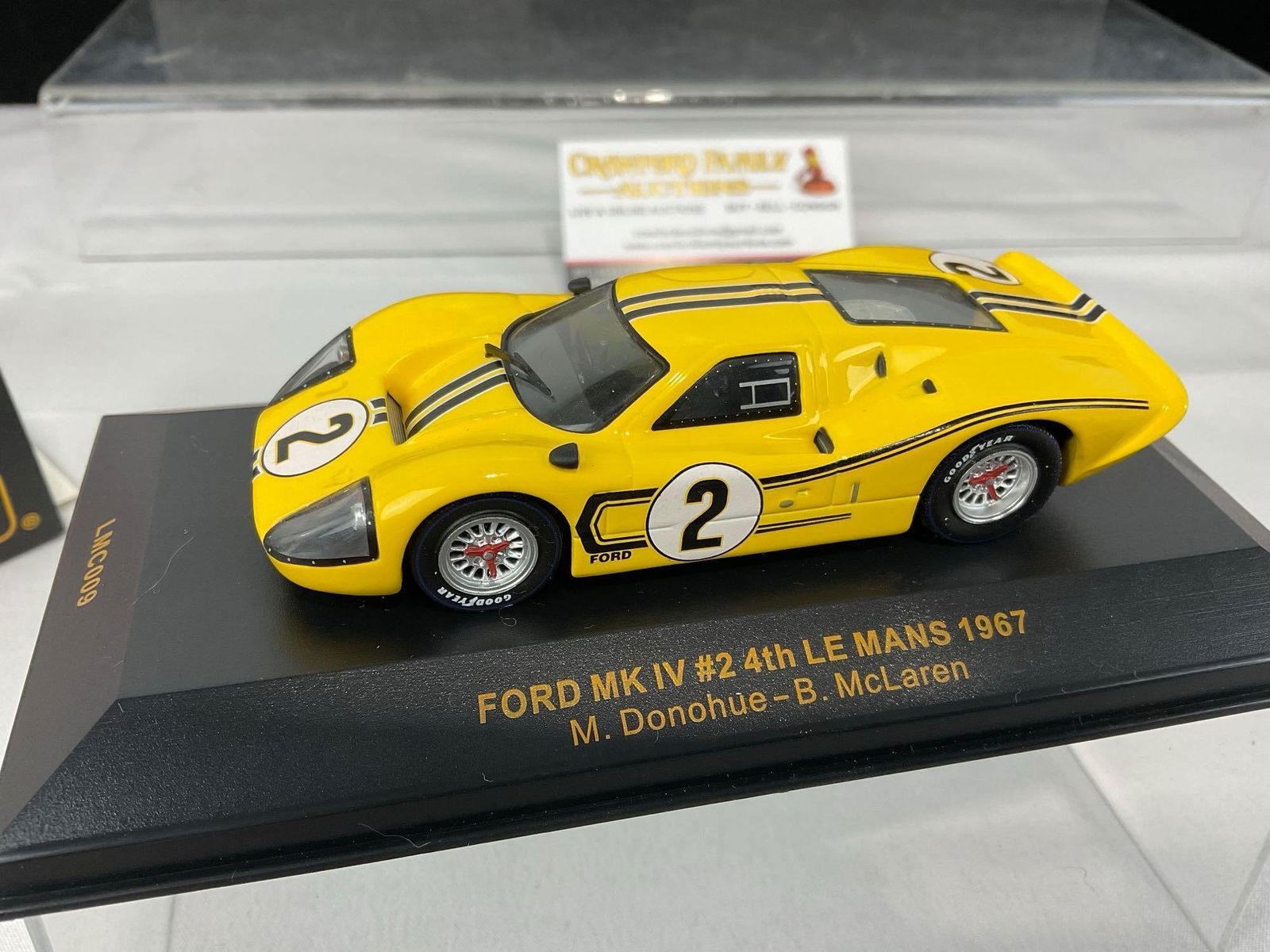 Pair of IXO Models Ford Mk II #4 & Mk IV #2 Le Mans Donohue 1/43 Scale Diecast Car Models orig box - 2