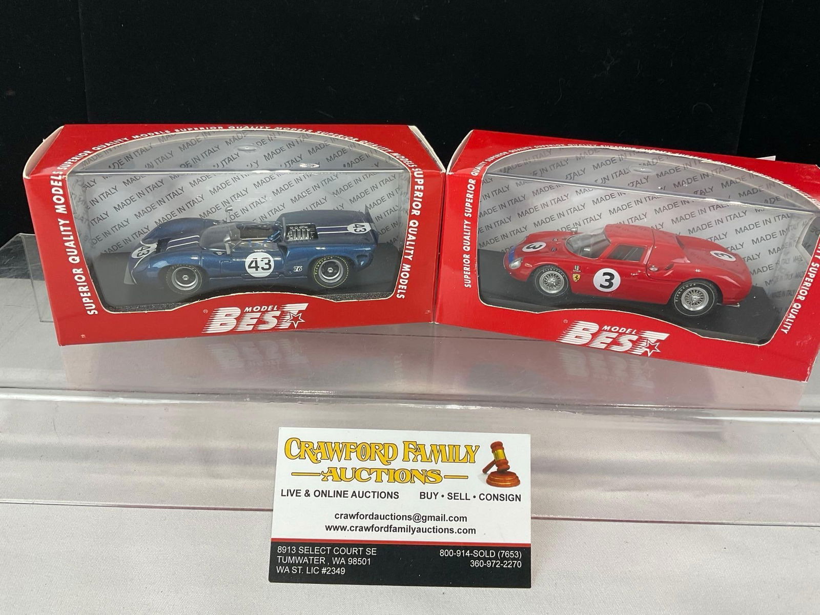 2 Best Models, Lola T70 Spider Riverside 1966 & Ferrari 250 LM 1/43 Scale Diecast Car Model orig ...: Both driven by Jackie Stewart. Appears to be in good shape. The piece measures approx 6h x 7w x 4d inches. See pics. E-5420 