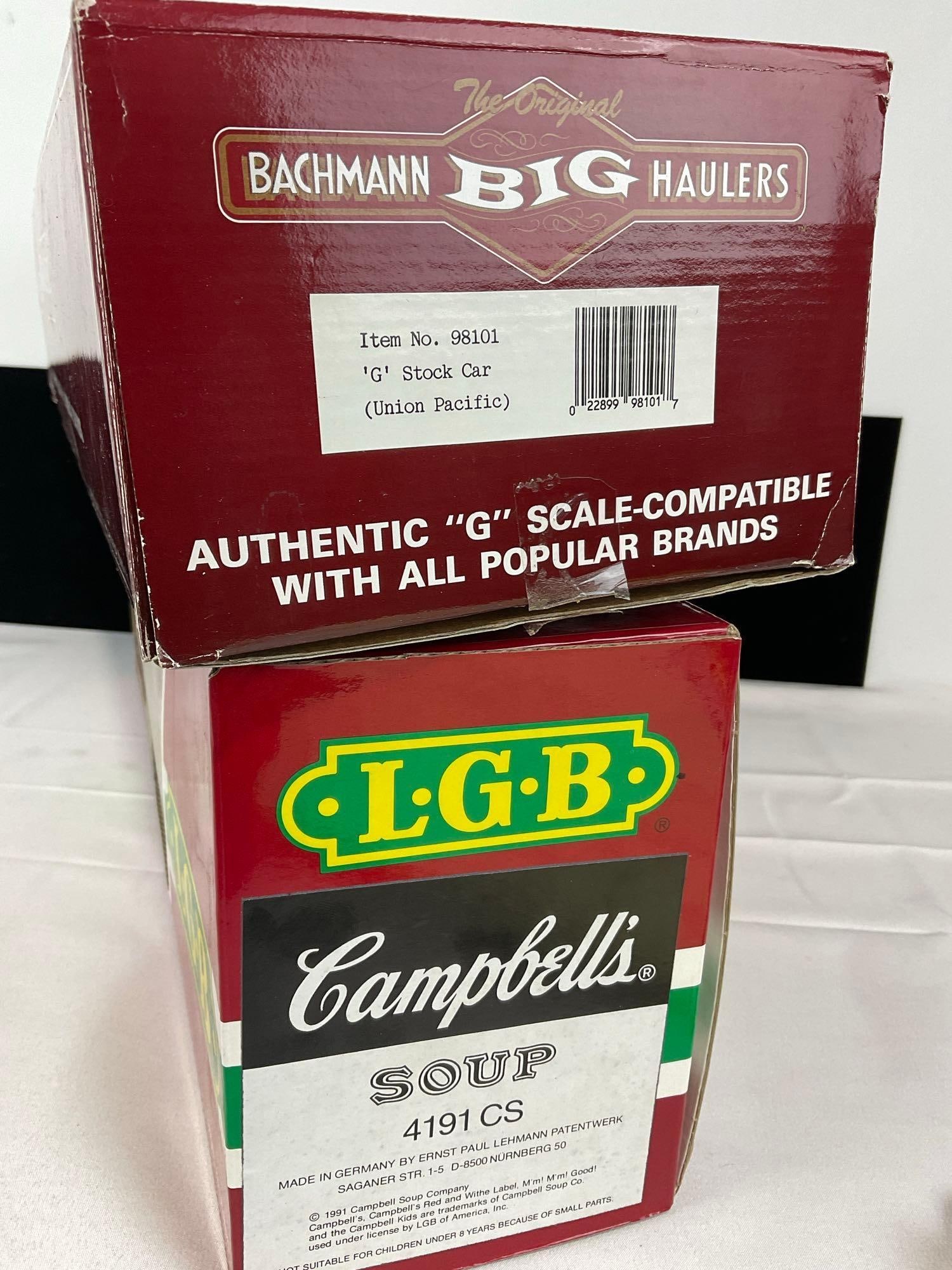 2 G Scale Model Trains Bachmann Big Haulers & LGH Union Pacific 98101 & Campbells Soup 4191 CS - 2