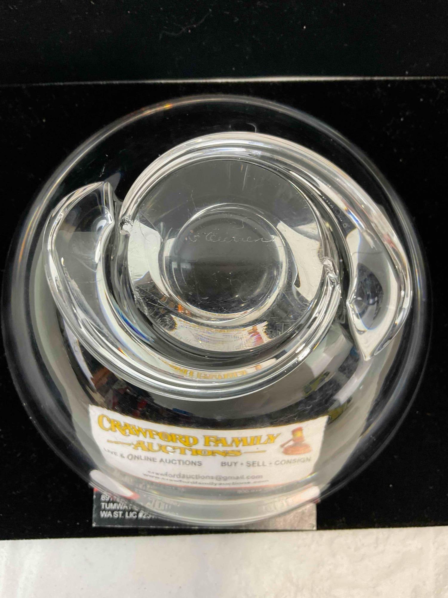 Vintage Lovely Steuben Crystal Spiral Glass Bowl. Very Good Condition. See pics. - 5