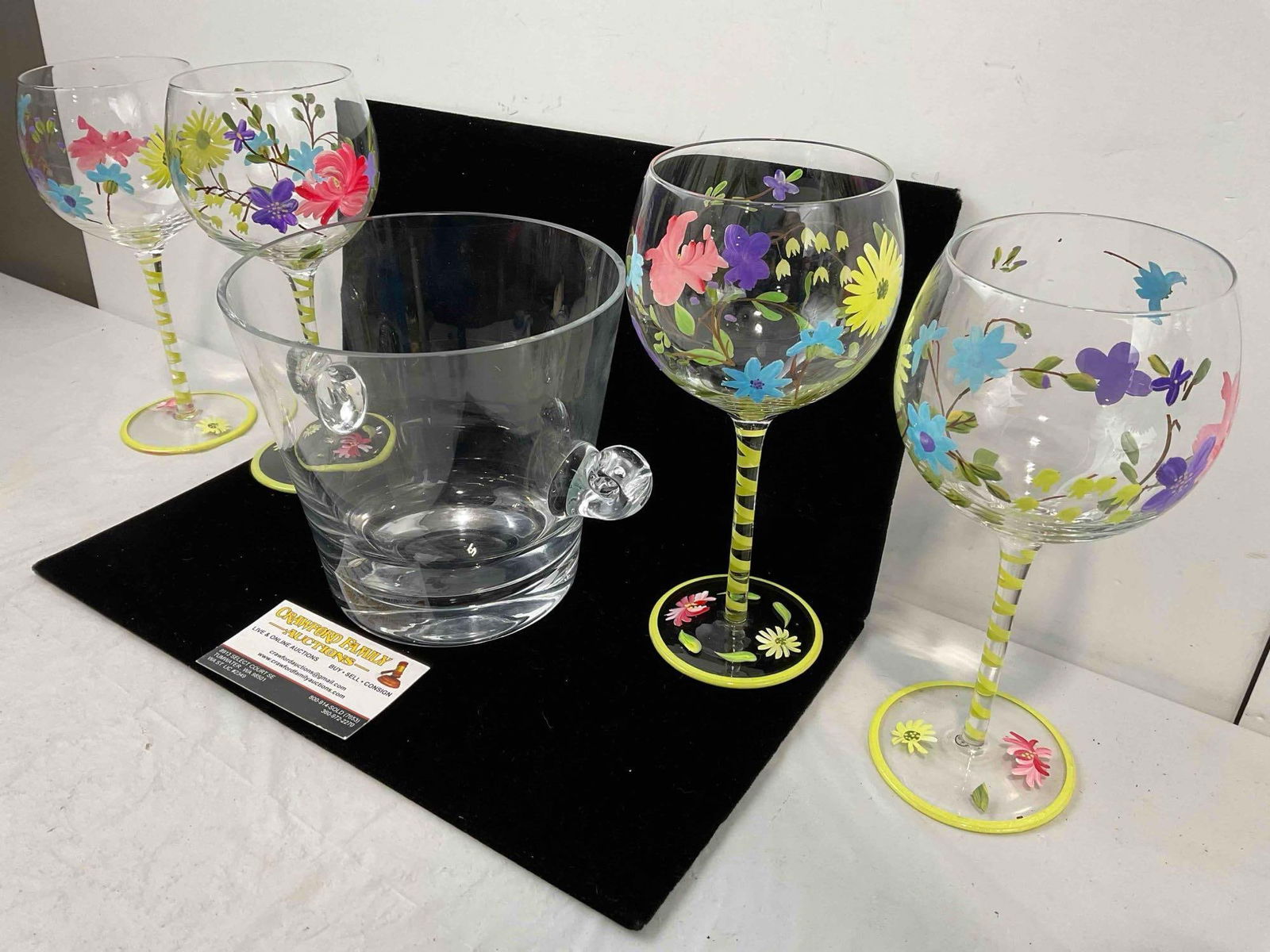 Vintage Classic Tiffany & Co. Crystal Glass Ice Bucket Wine Cooler. Excellent Condition. See pics. - 2