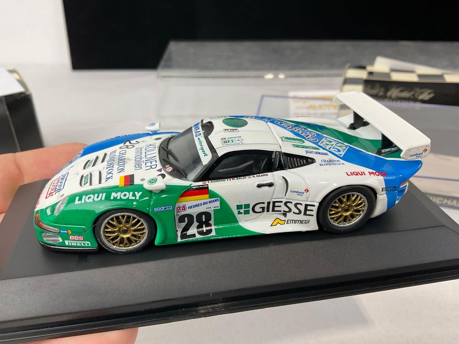 Pair of Minichamps Porsche 911 GT2 97 & 98, Daytona & Le Mans 1/43 Scale Diecast Car Models - 8