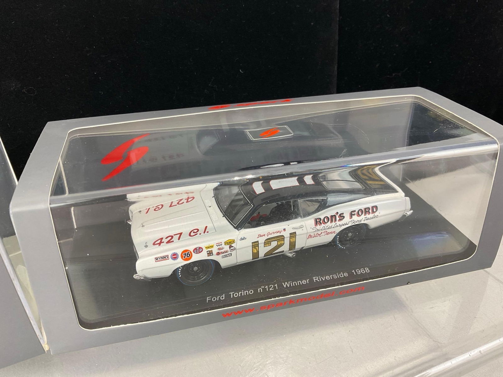 Pair of Riverside Dan Gurney 1/43 Scale Diecast Car Models, 1968 Ford Torino & 70 Plymouth Superb... - 3