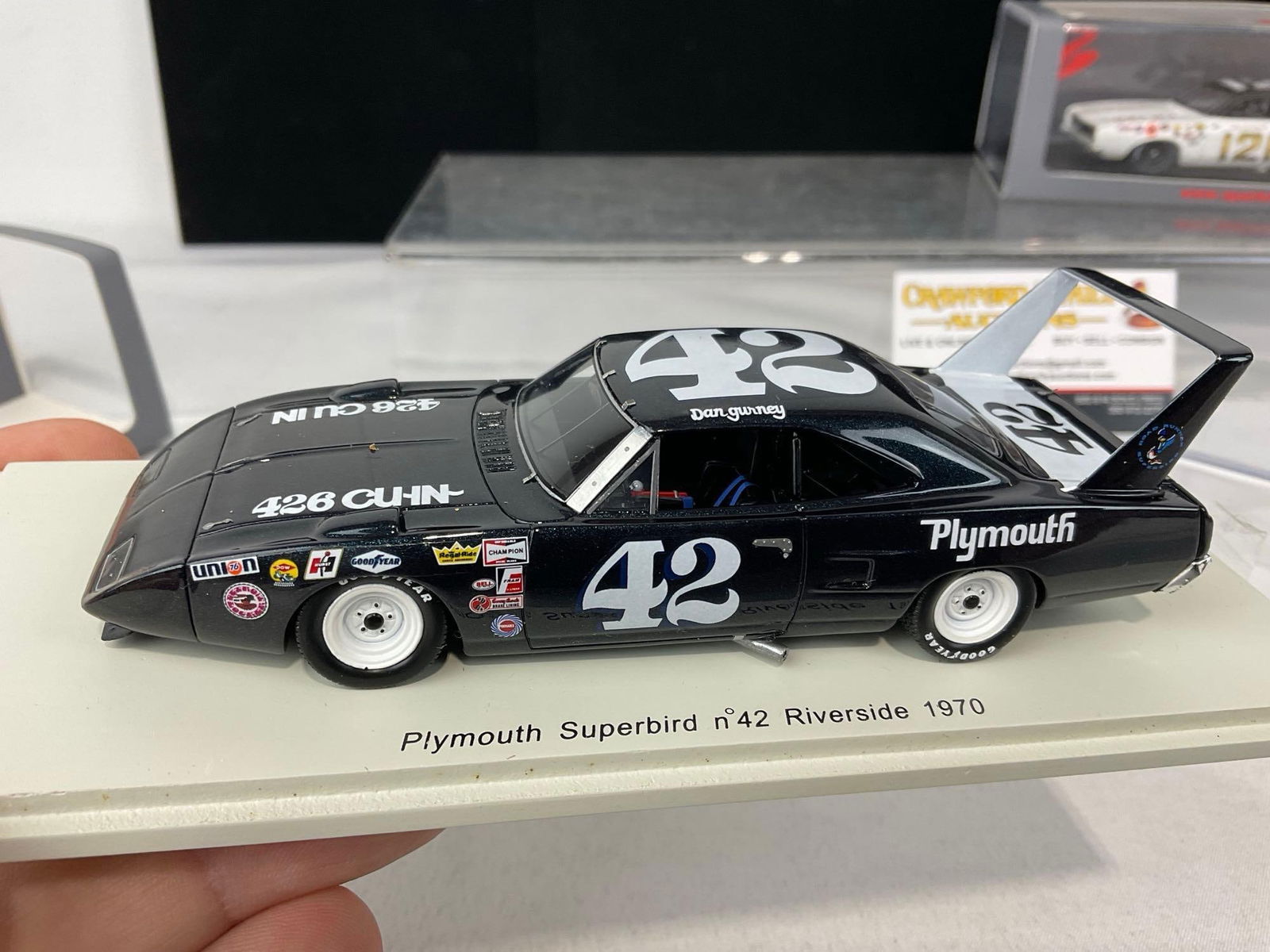 Pair of Riverside Dan Gurney 1/43 Scale Diecast Car Models, 1968 Ford Torino & 70 Plymouth Superb... - 4