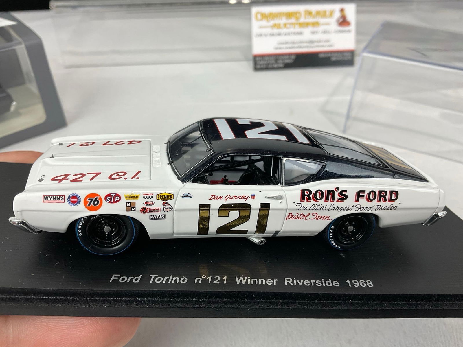 Pair of Riverside Dan Gurney 1/43 Scale Diecast Car Models, 1968 Ford Torino & 70 Plymouth Superb... - 7