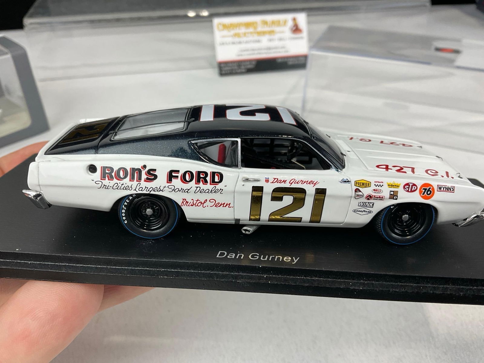 Pair of Riverside Dan Gurney 1/43 Scale Diecast Car Models, 1968 Ford Torino & 70 Plymouth Superb... - 9