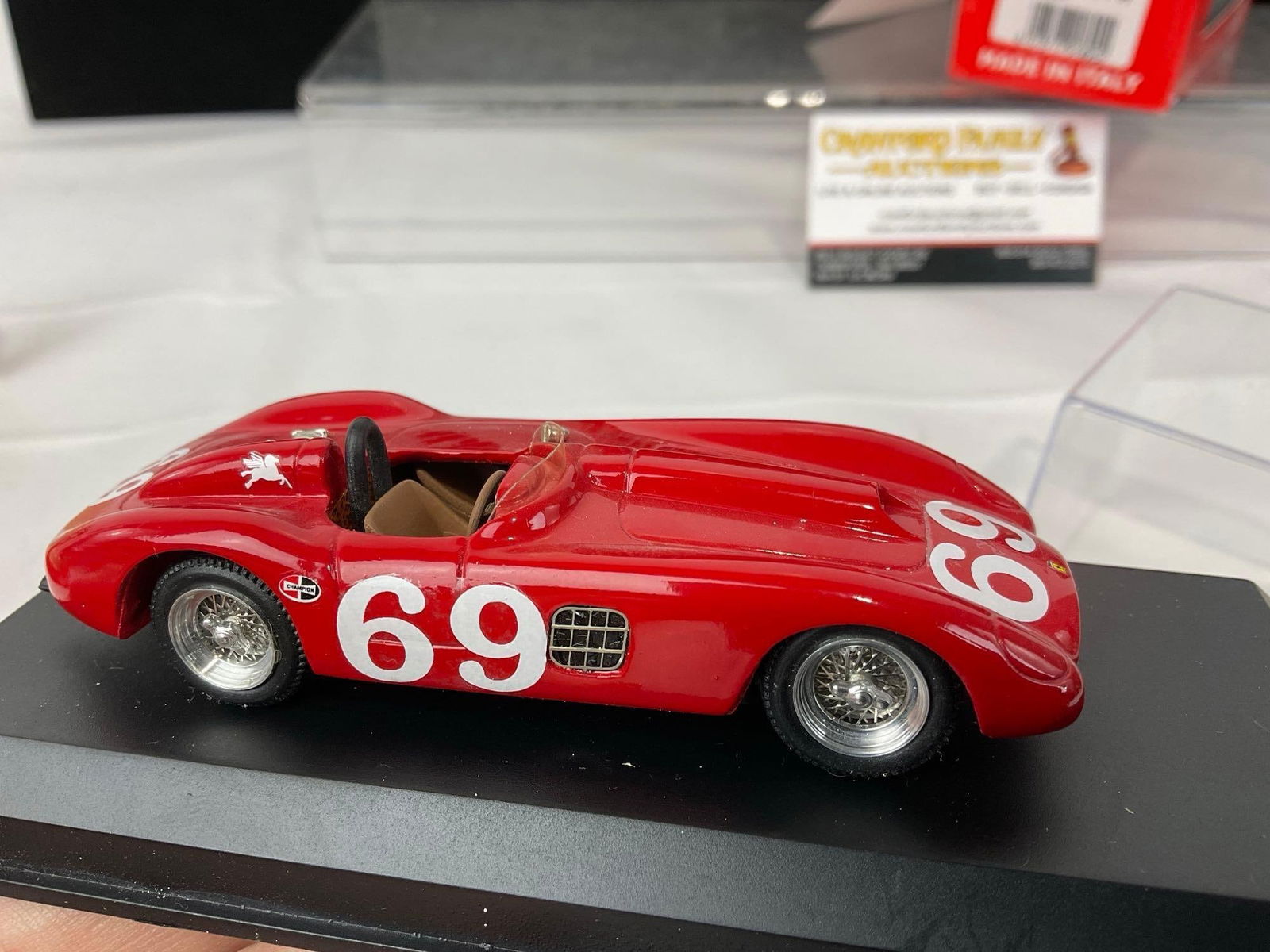 2 1/43 Scale Diecast Car Models, 1960 Ferrari 375 Parravano & 1966 Lola T-70 Spyder Bridgehampton - 3