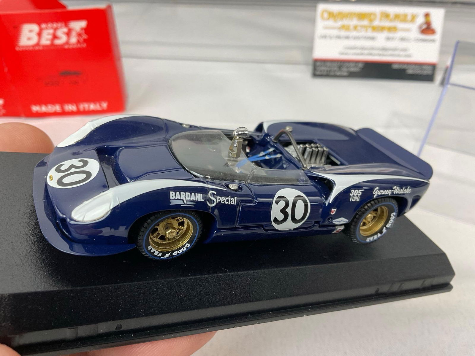 2 1/43 Scale Diecast Car Models, 1960 Ferrari 375 Parravano & 1966 Lola T-70 Spyder Bridgehampton - 6