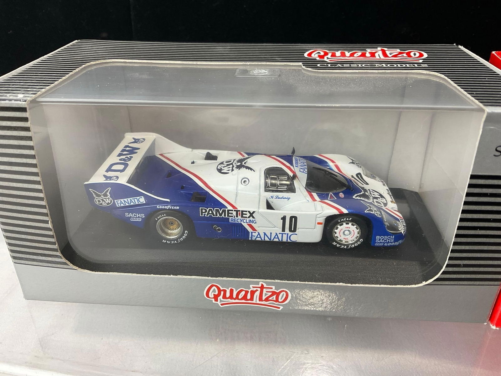 Pair of Quartzo 1/43 Scale Diecast Car Models, Porsche 956 ST D&W &, Kremer K3 Mambo DRM 1979 - 2